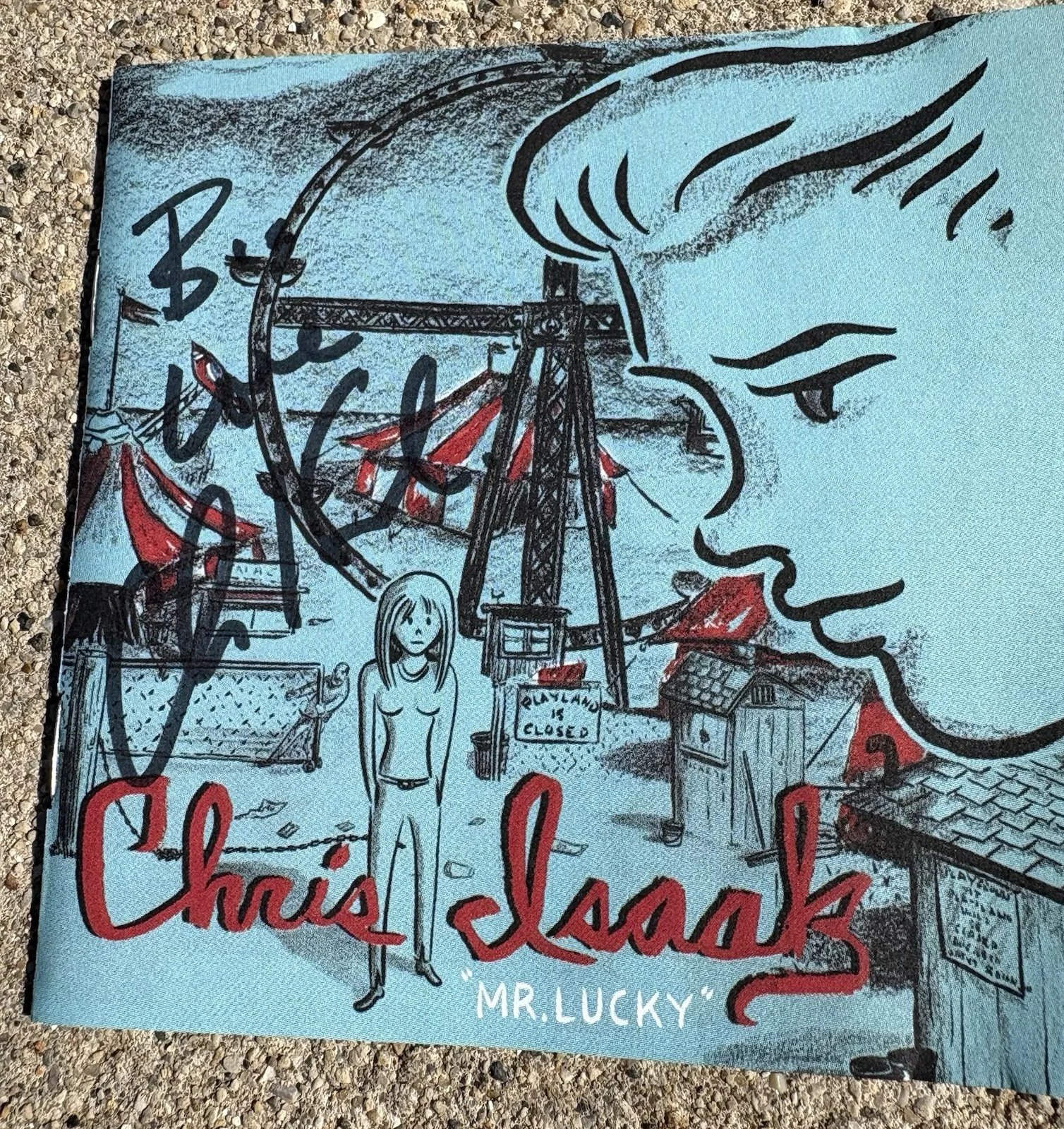 CHRIS ISAAK SIGNED CD JSA COA Mr. Lucky, image 2