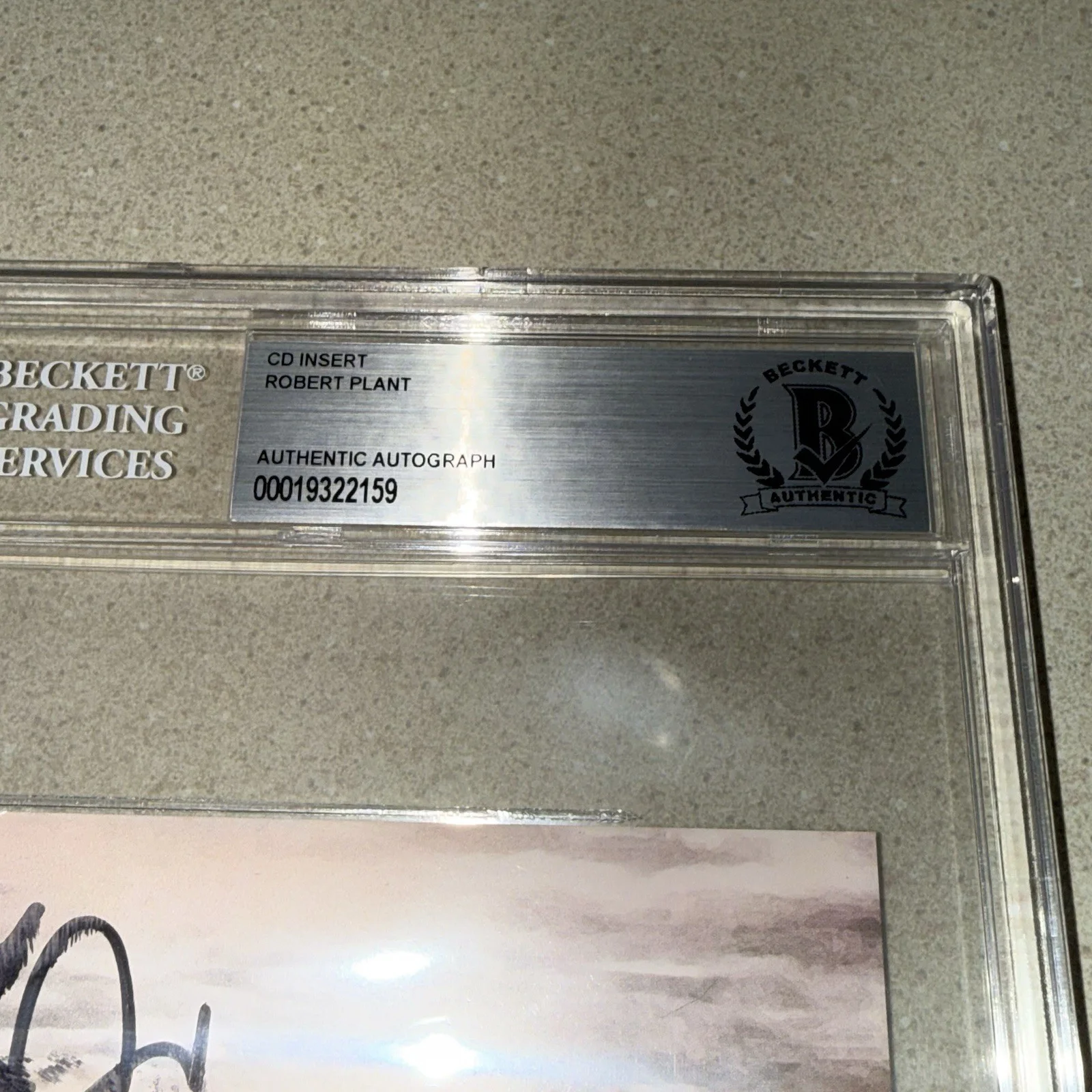 ROBERT PLANT signed autographed SAVING GRACE LED ZEPPELIN BECKETT BAS SLABBED, image 2