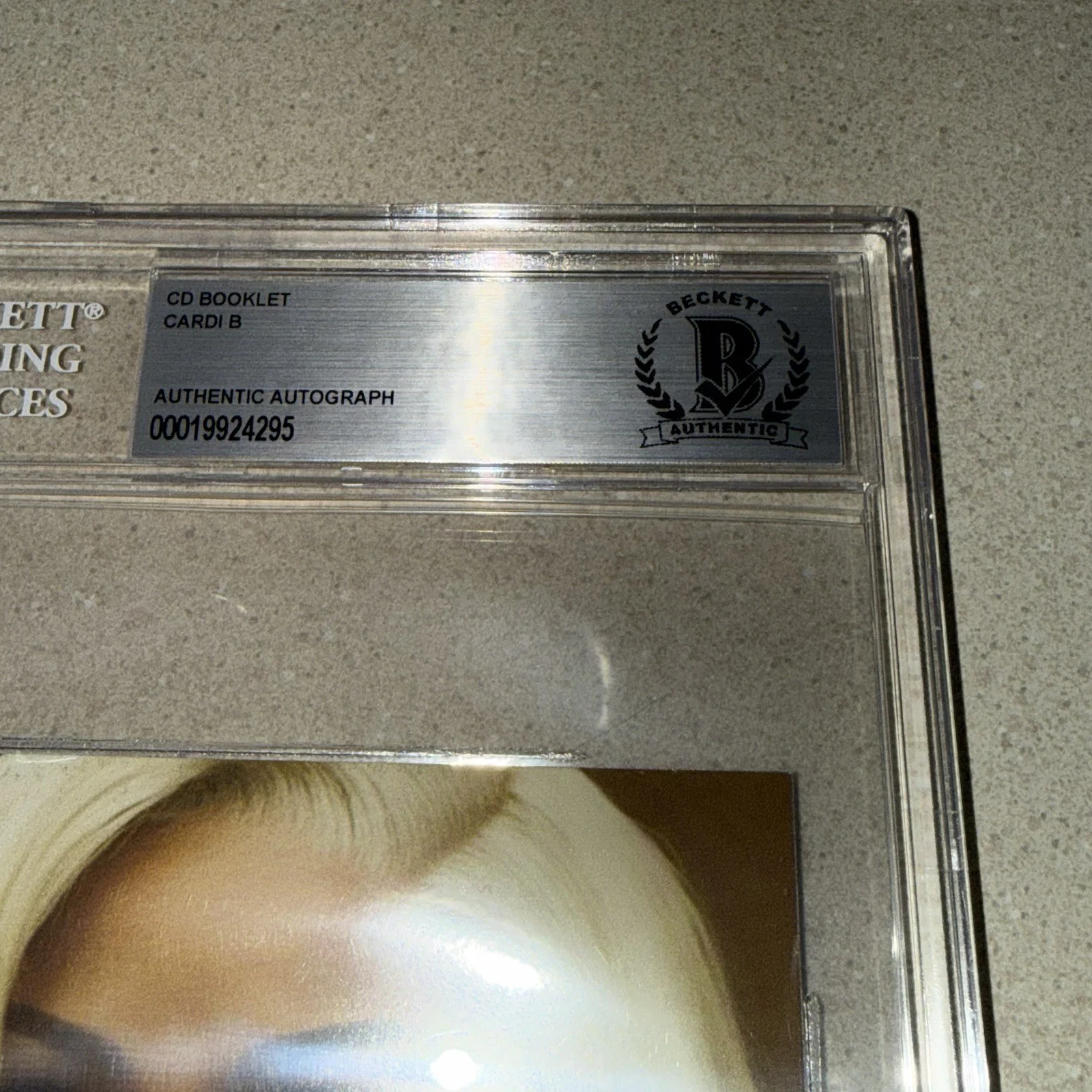 CARDI B RAPPER signed autographed AM I THE DRAMA? CD INSERT BECKETT BAS SLAB, image 2