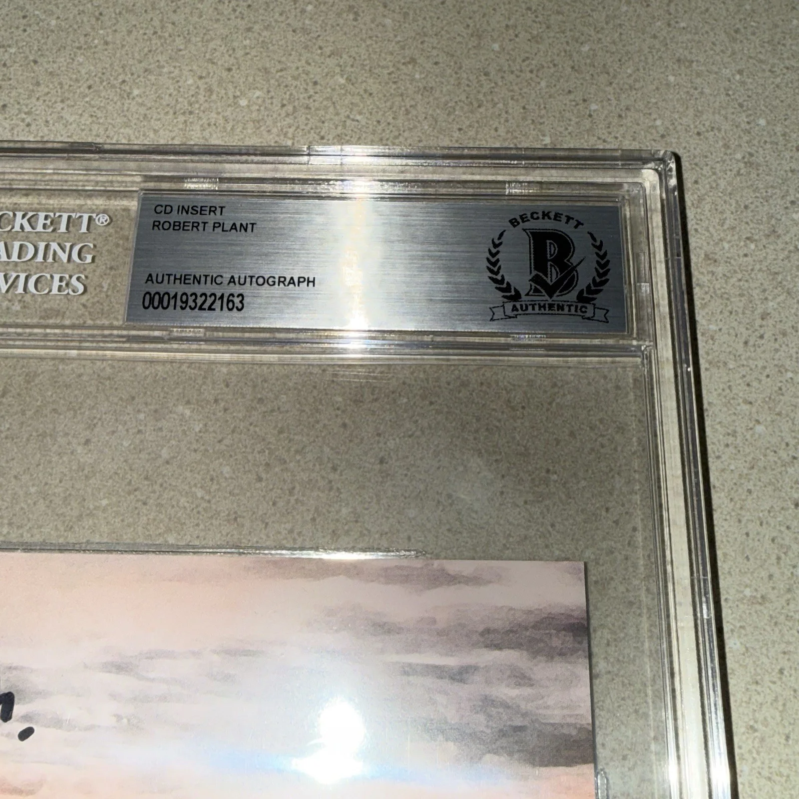 ROBERT PLANT signed autographed SAVING GRACE LED ZEPPELIN BECKETT BAS SLABBED, image 2