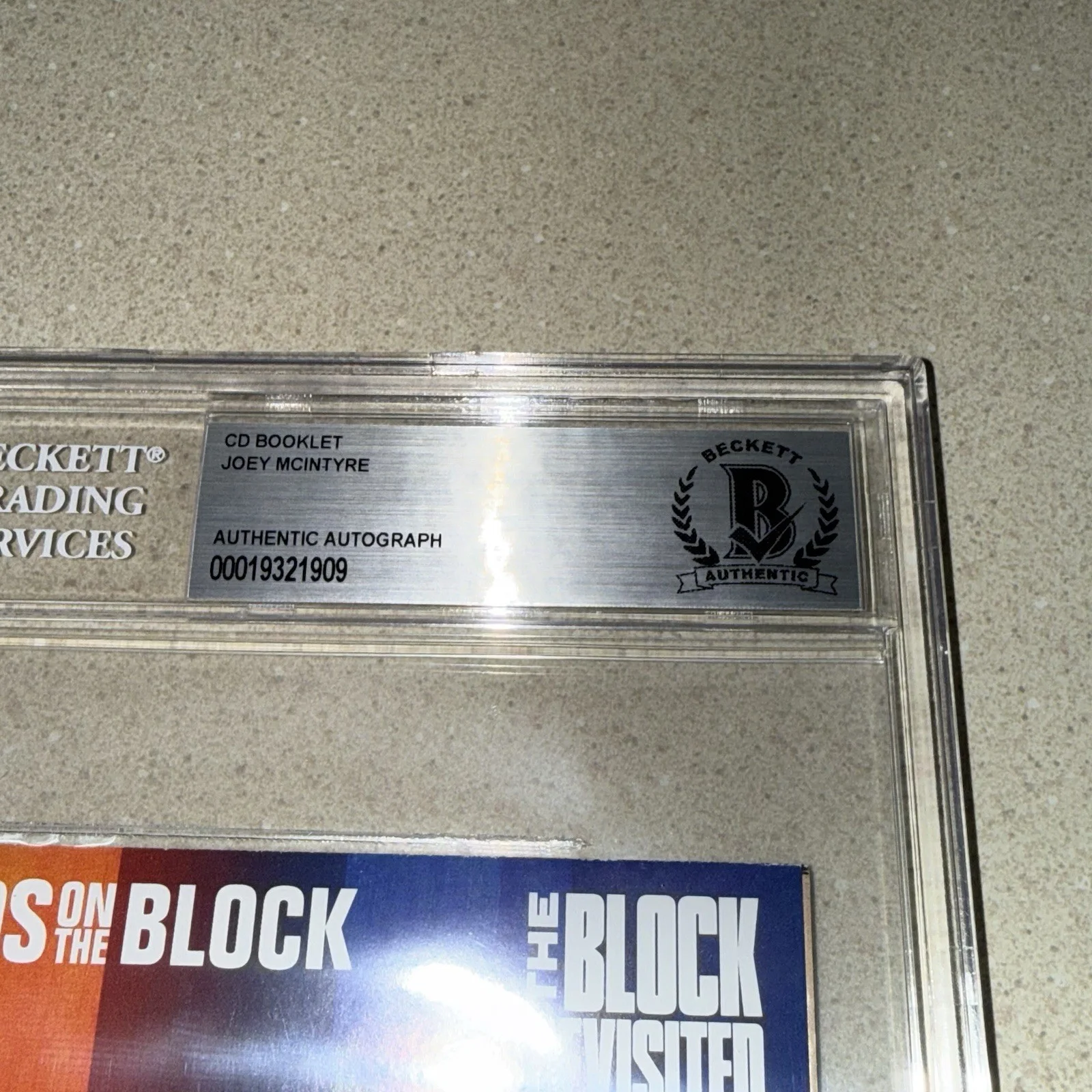 JOEY MCINTYRE NKOTB signed autographed THE BLOCK REVISITED CD BOOK BAS SLAB, изображение 2