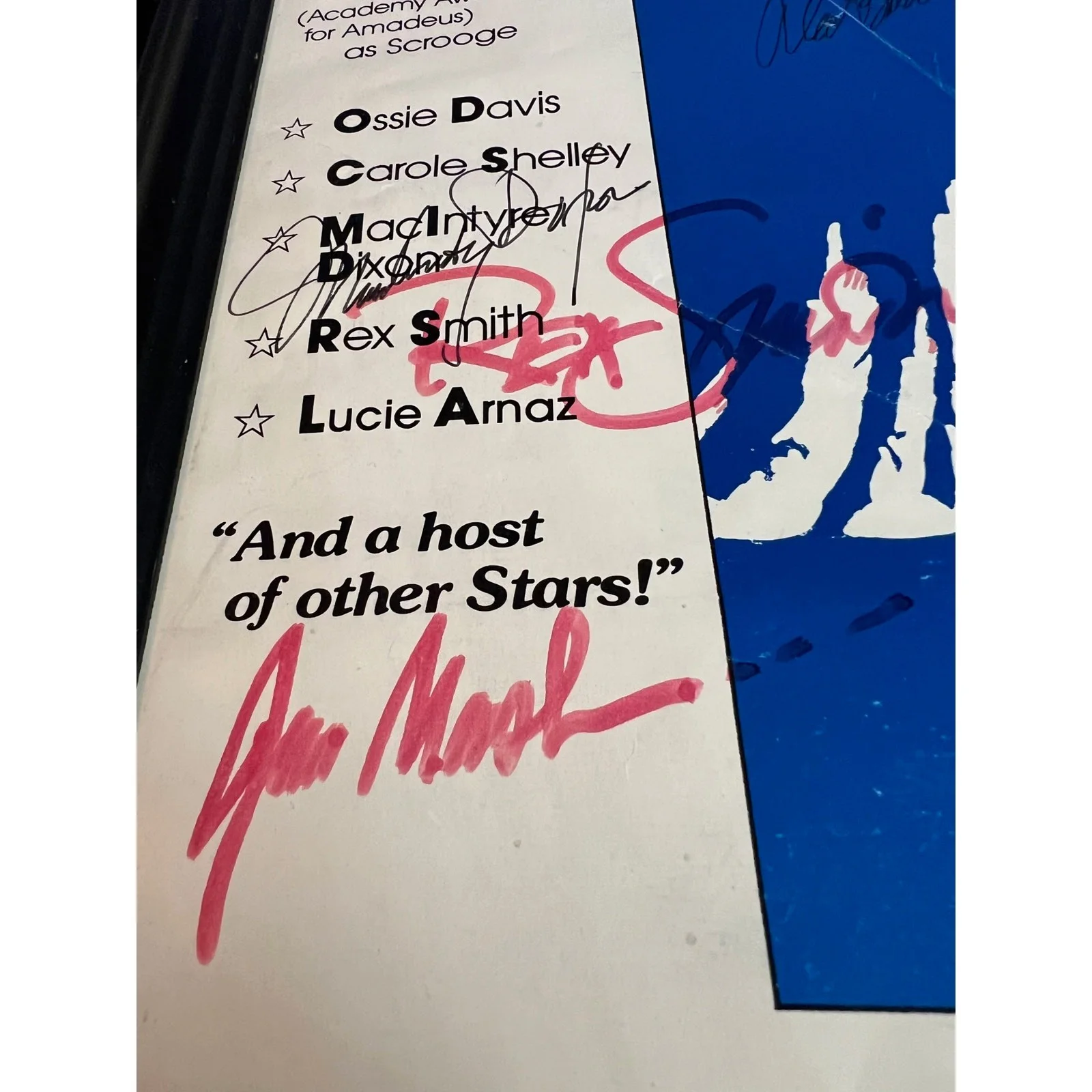 Helen Hayes — VINTAGE BROADWAY COLLECTIBLE, “A Christmas Carol” 1986 Reading; STARS’ SIGNATURE, изображение 3
