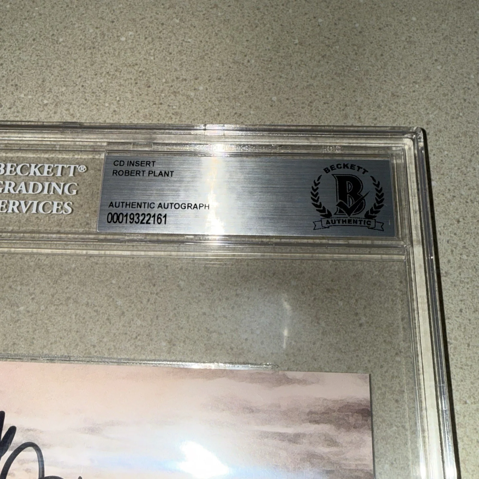 ROBERT PLANT signed autographed SAVING GRACE LED ZEPPELIN BECKETT BAS SLABBED, image 2