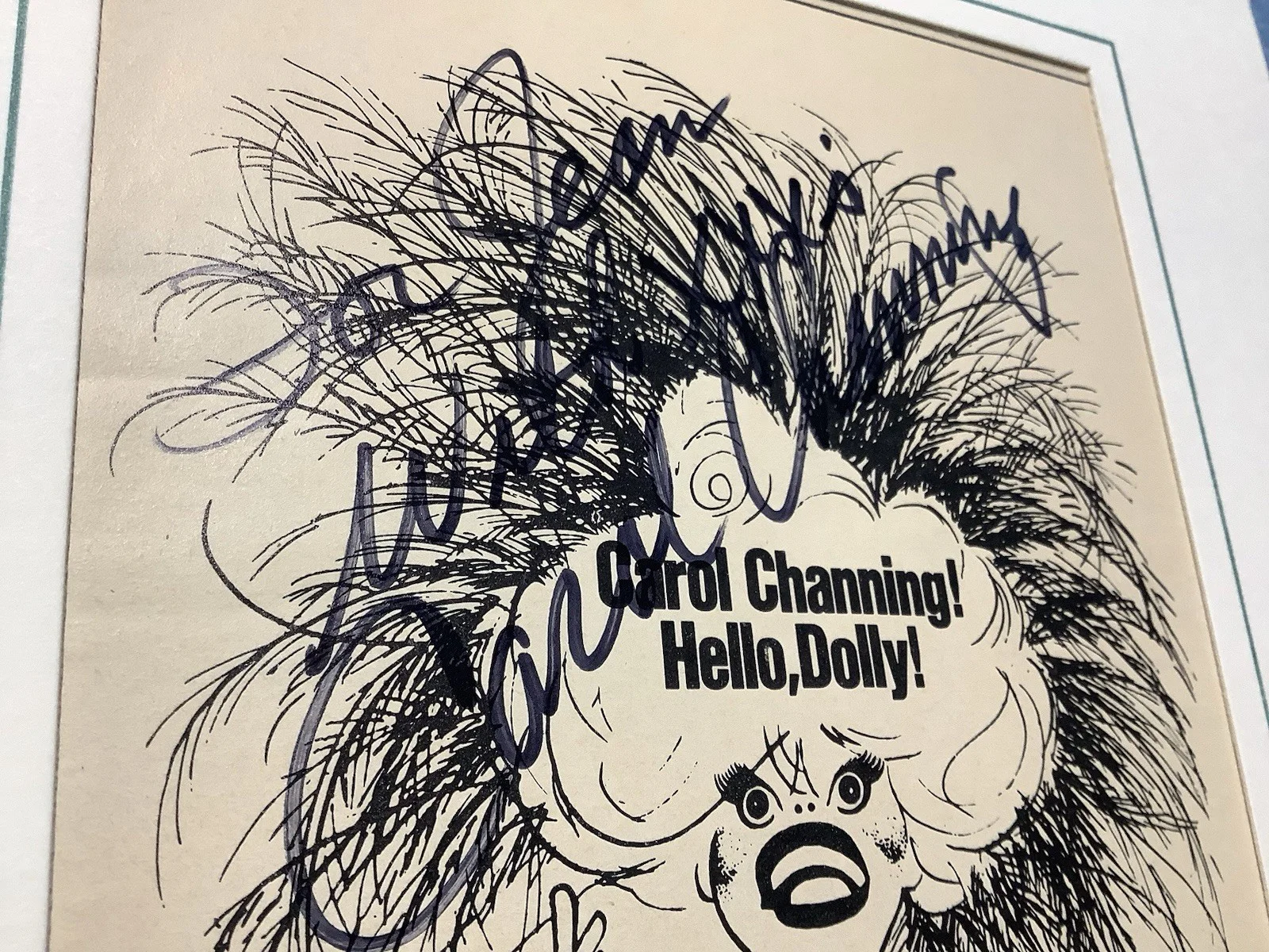 Carol Channing — Hello Dolly 76’ Carol Channing Autograph Fisher Theater Detroit MI Program Cvr., изображение 2
