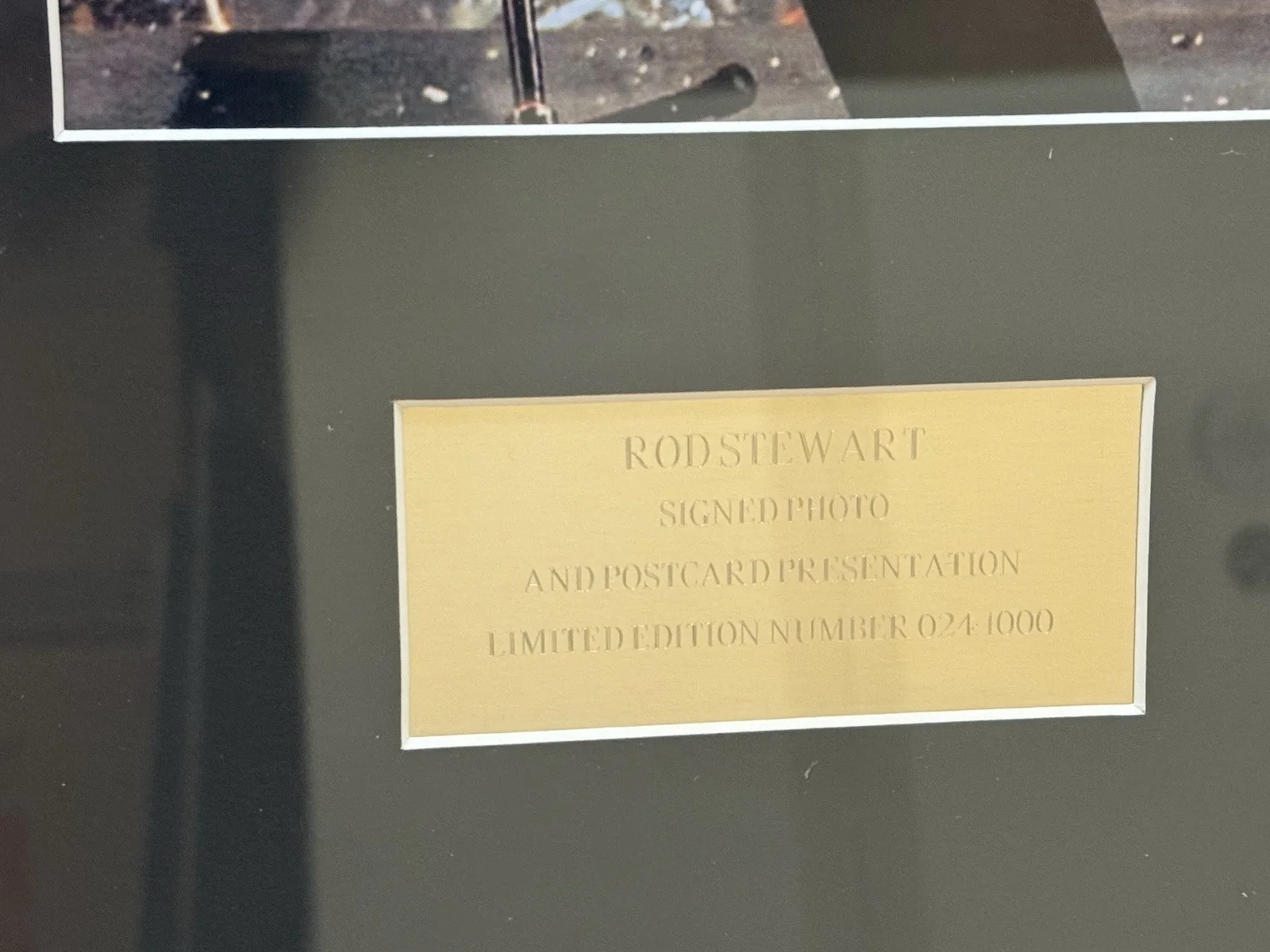 Rod Stewart signed framed photo & postcards 21.5x18 inch limited edition 24/1000, изображение 3