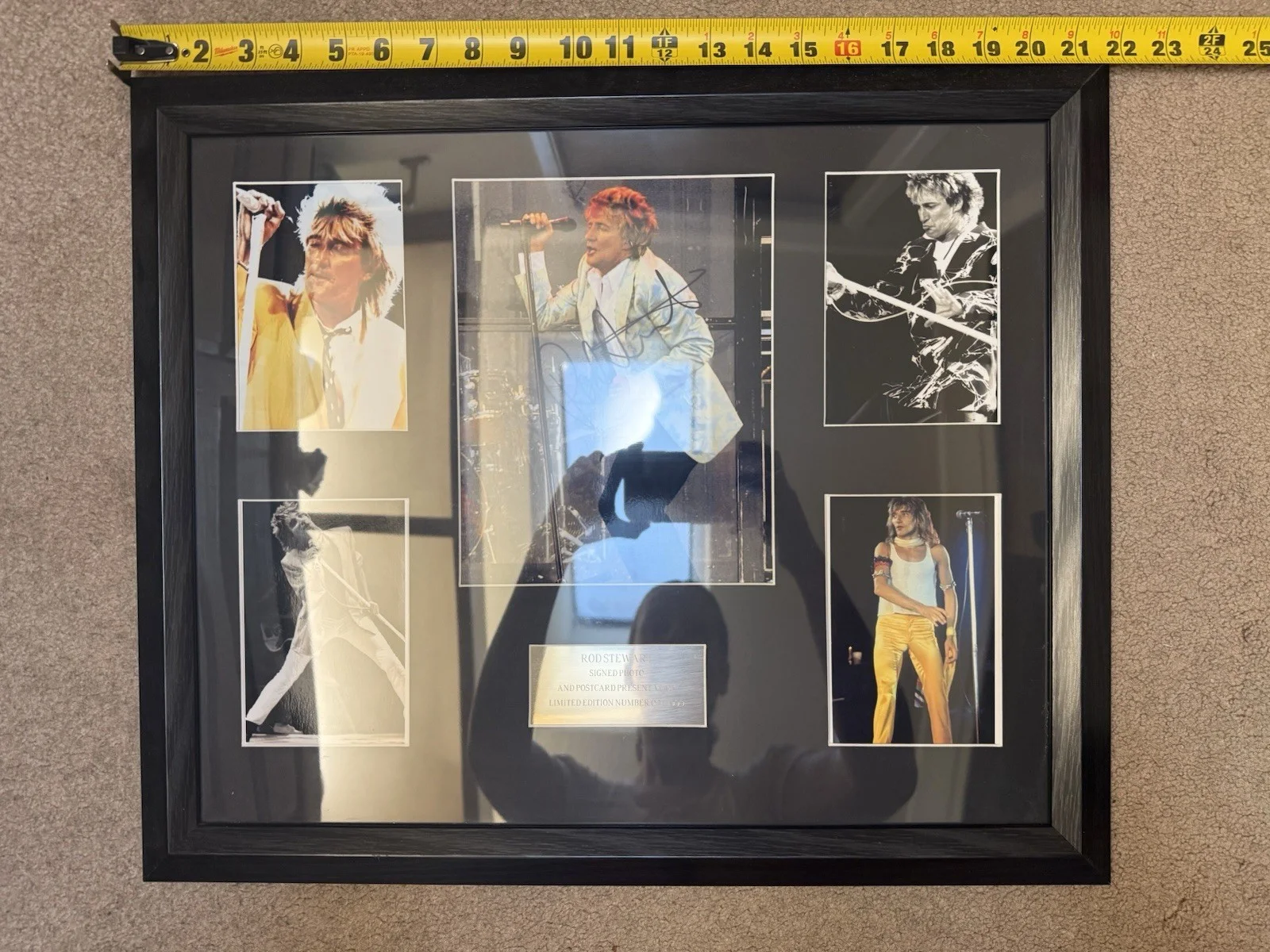 Rod Stewart signed framed photo & postcards 21.5x18 inch limited edition 24/1000, изображение 4