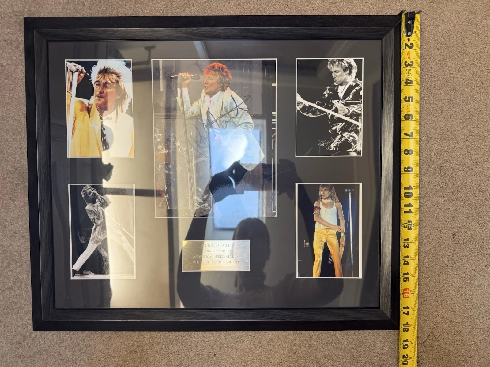 Rod Stewart signed framed photo & postcards 21.5x18 inch limited edition 24/1000, изображение 5