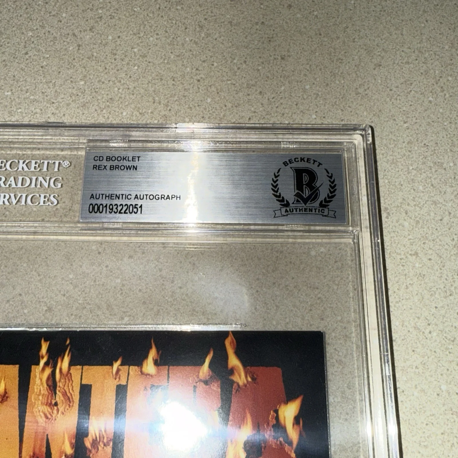 REX BROWN PANTERA signed autographed REINVENTING THE STEEL CD BOOK BECKETT SLAB, изображение 2