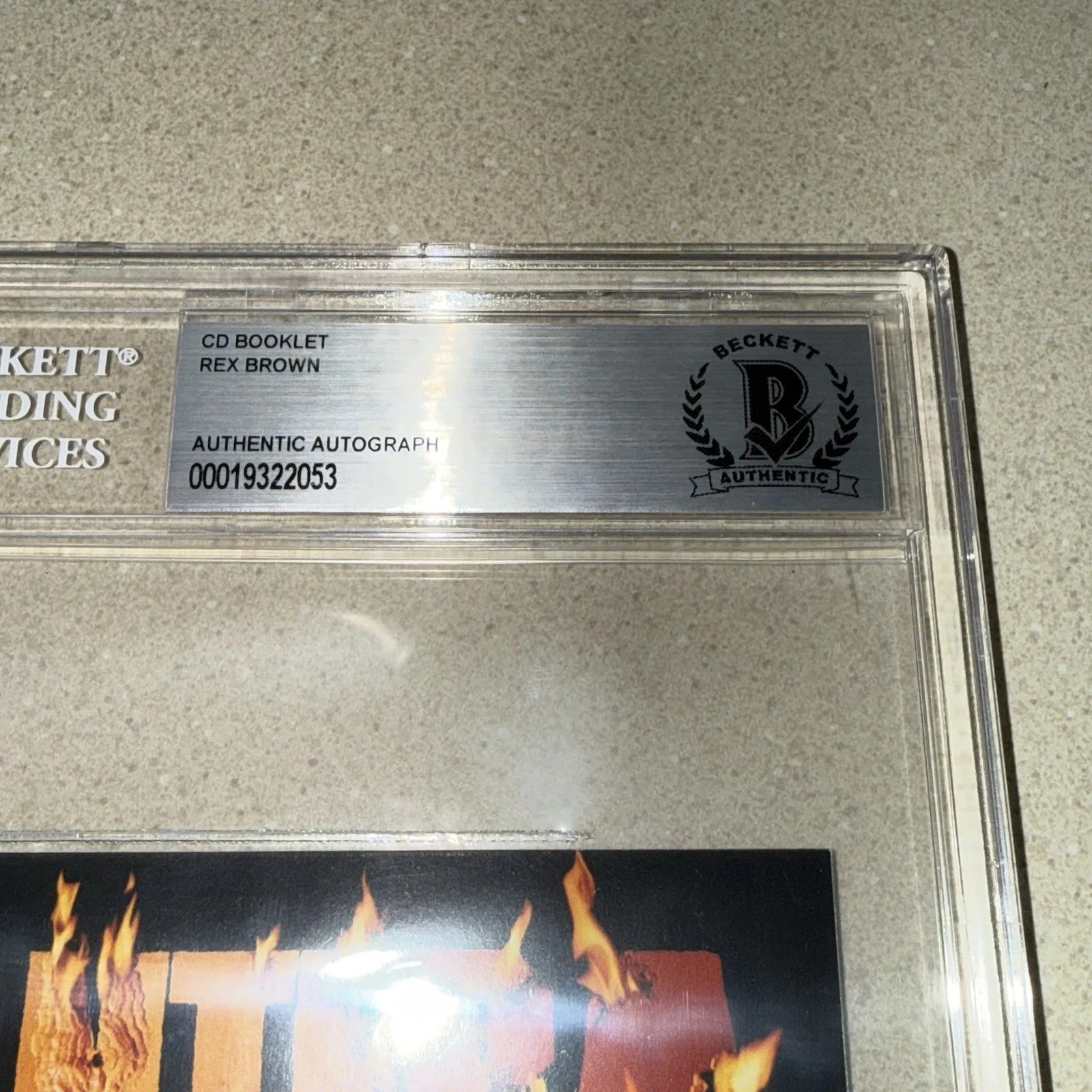REX BROWN PANTERA signed autographed REINVENTING THE STEEL CD BOOK BECKETT SLAB, image 2