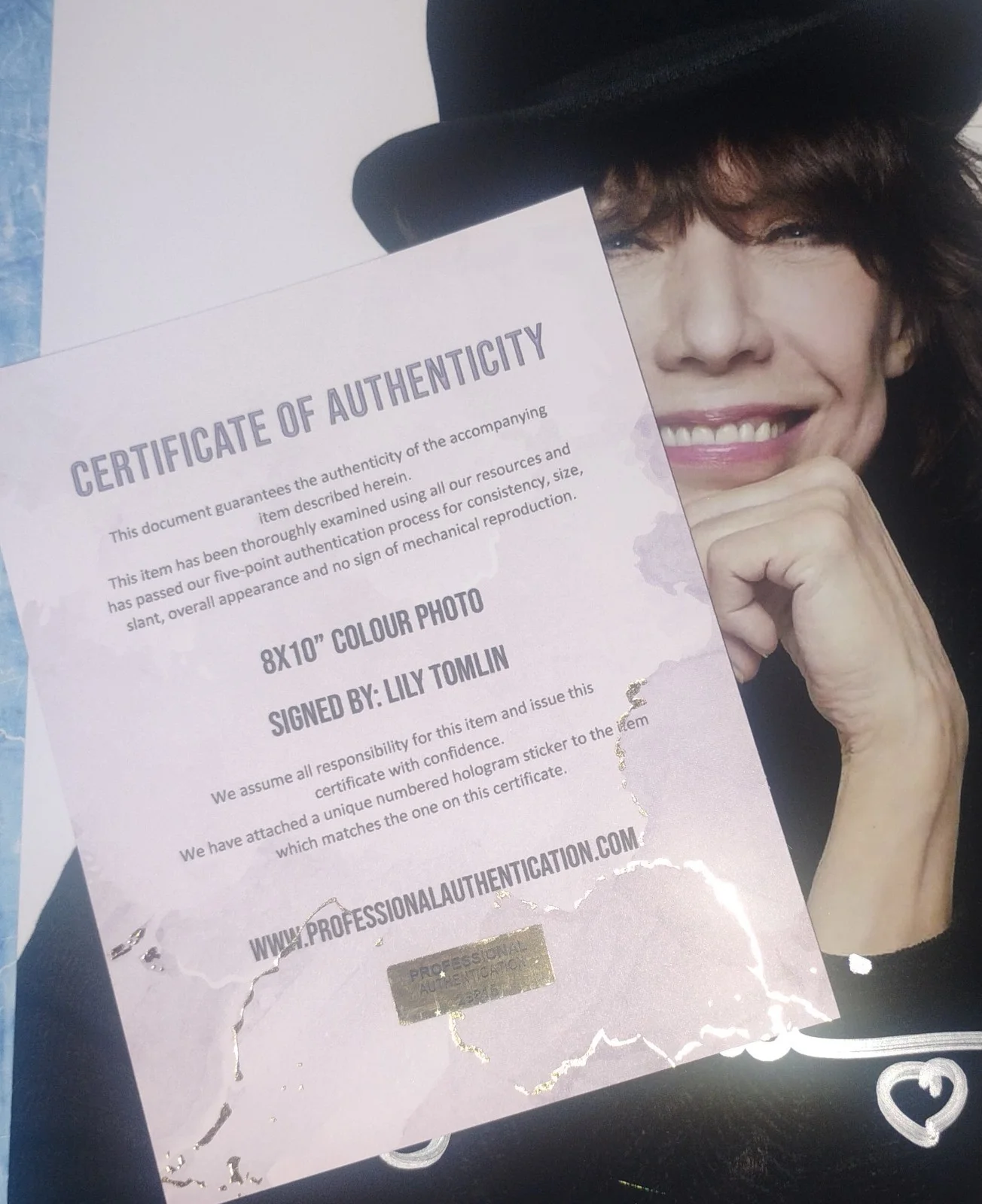 Lily Tomlin Hand Signed 8x10 Photo COA - NO US TARIFFS, image 4