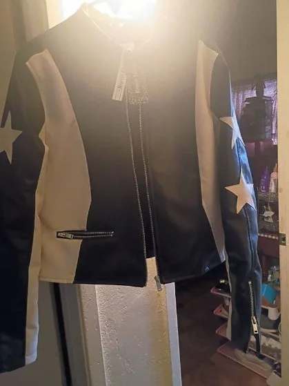 Stylish black &, white Coat, image 4