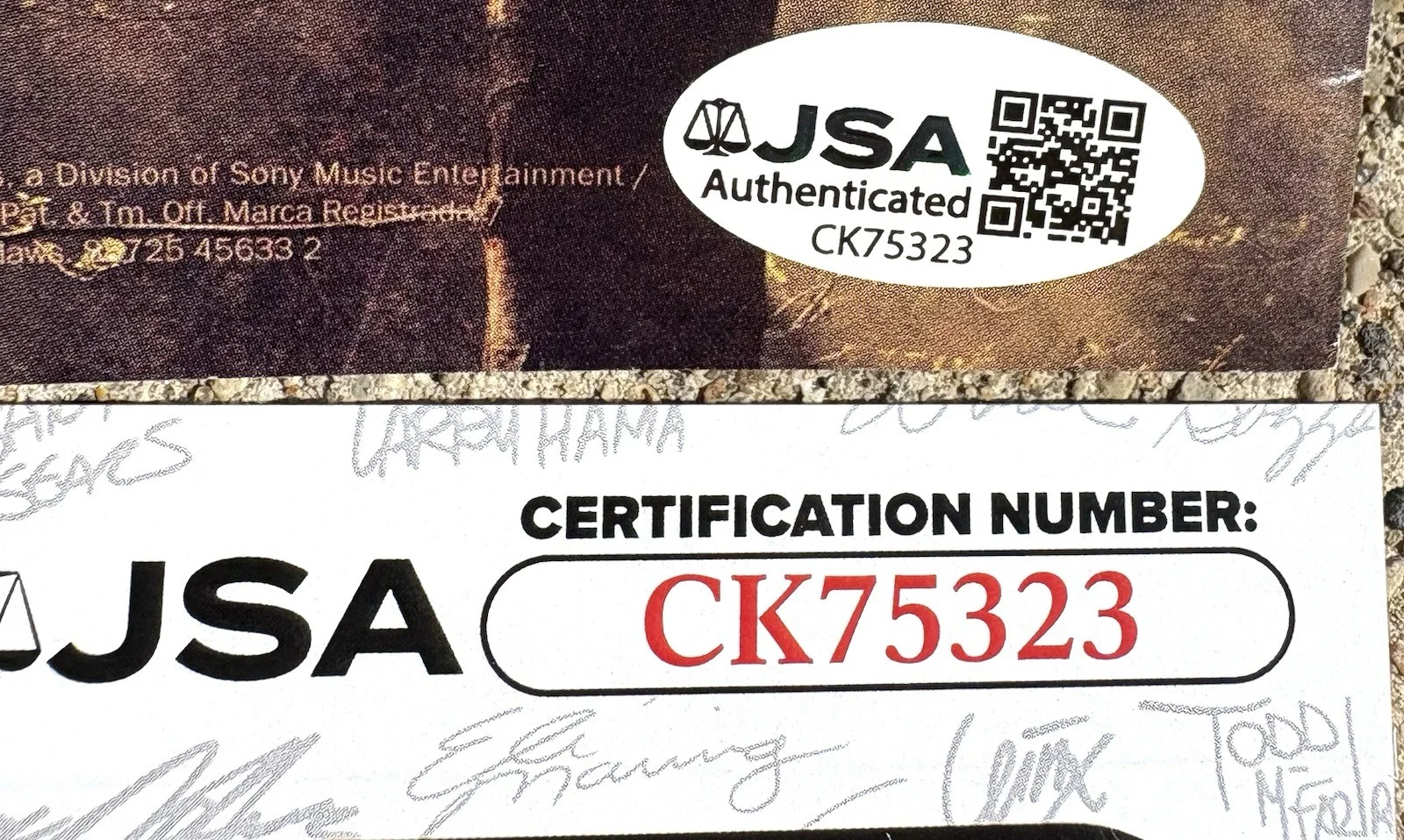 BAND OF HORSES Ben Bridwell SIGNED CD JSA COA, image 3