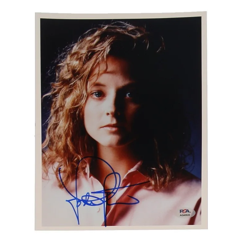 Jodie Foster — JODIE FOSTER Signed 8x10 Photo PSA/DNA Authentic Autograph Academy Award Winner