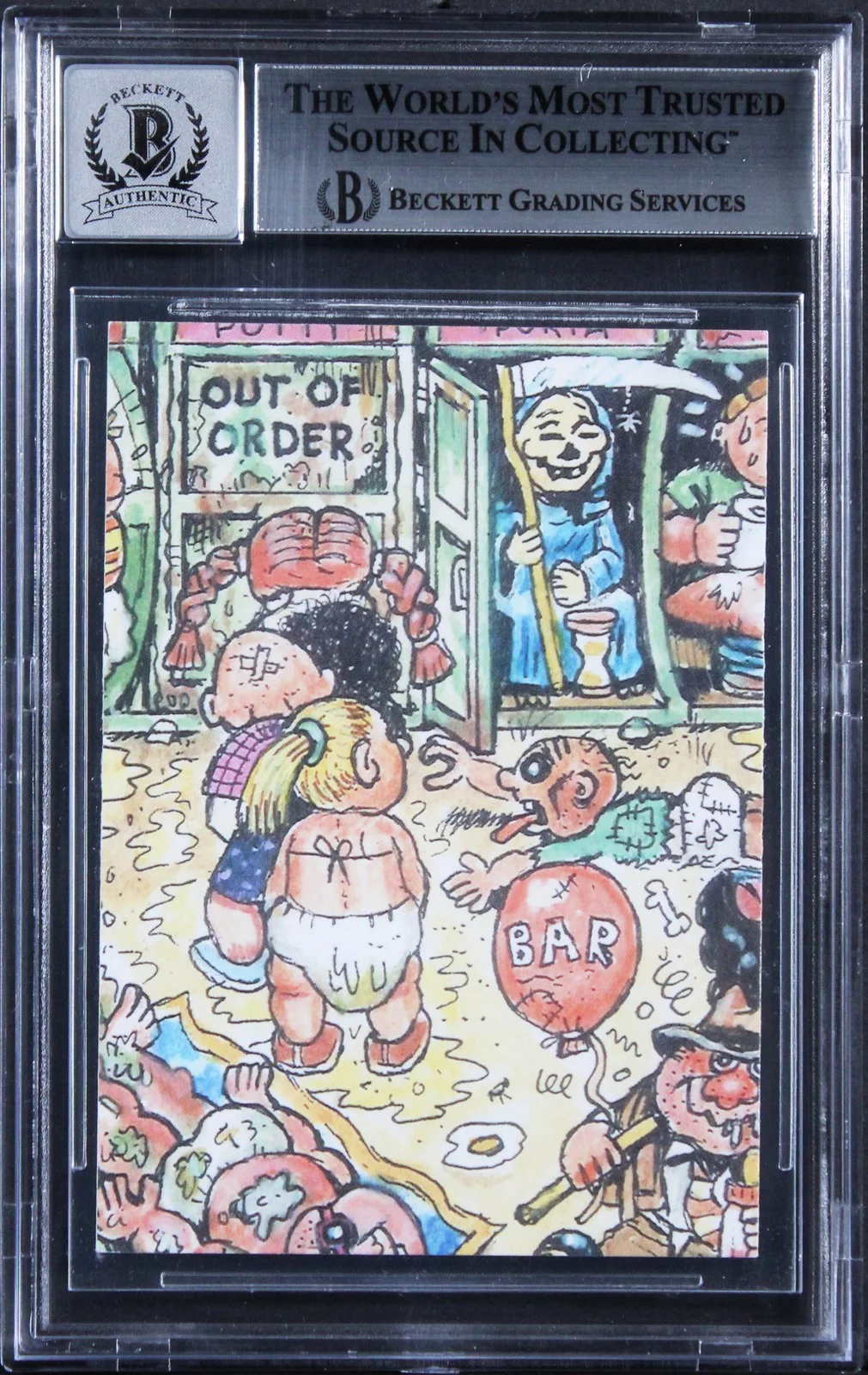 Chevy Chase — Chevy Chase Signed 2023 Topps Garbage Pail Kids #42B Card Auto 10! BAS Slabbed 2, изображение 2