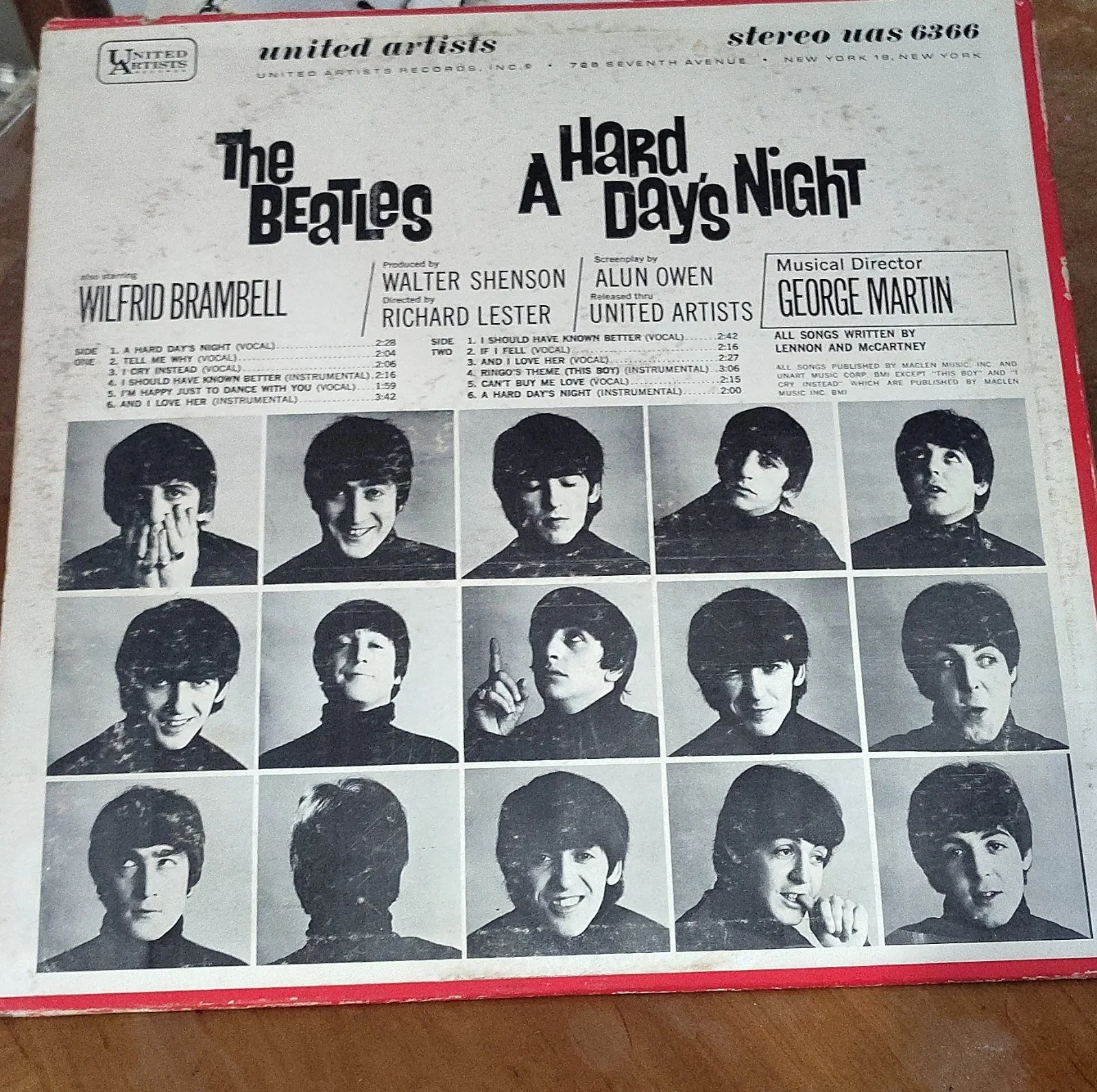 The Beatles A Hard Day's Night Soundtrack United Artists UAS 6366, изображение 2