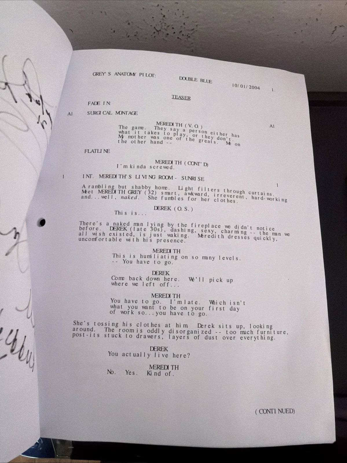 Jesse Williams, James Pickens — Greys Anatomys "A Hard Days Night" first episode, first season, signed, image 5