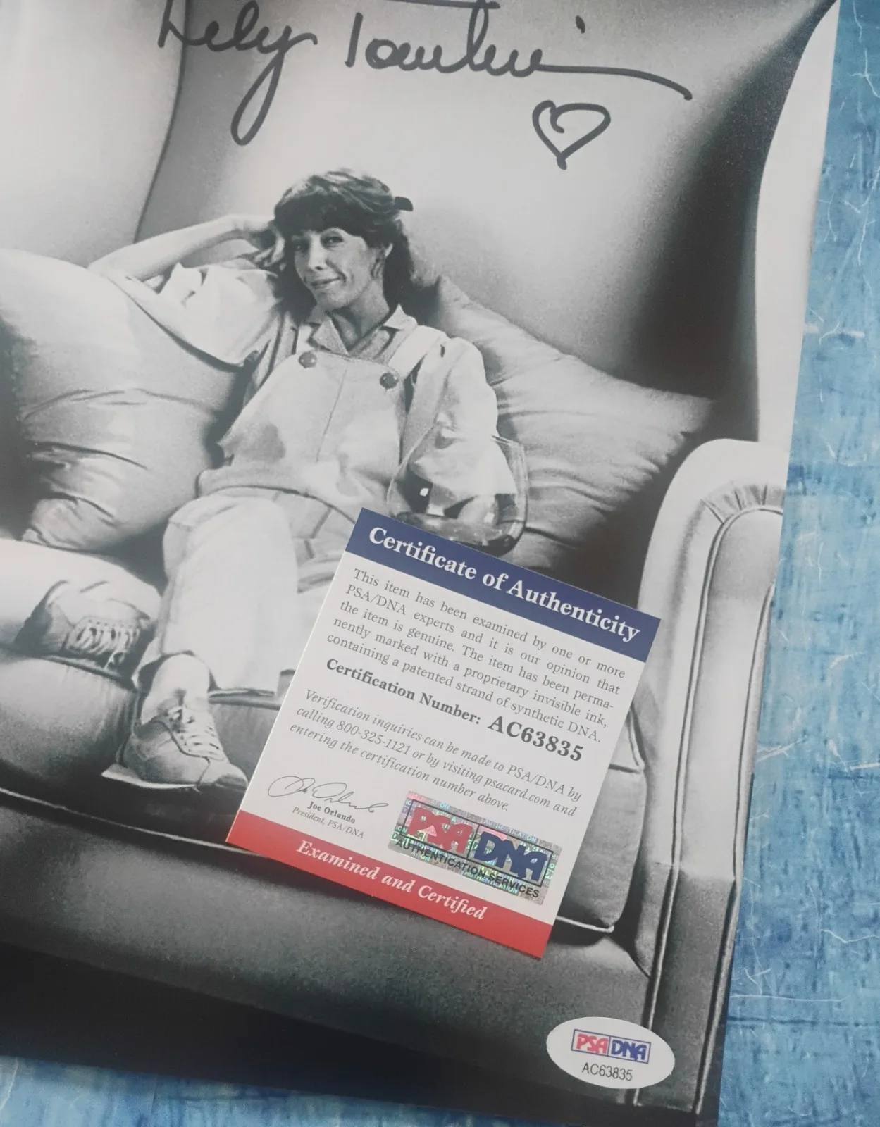 Lily Tomlin Hand Signed 8x10 Photo PSA COA Incredible Shrinking Woman NO TARIFFS, изображение 4