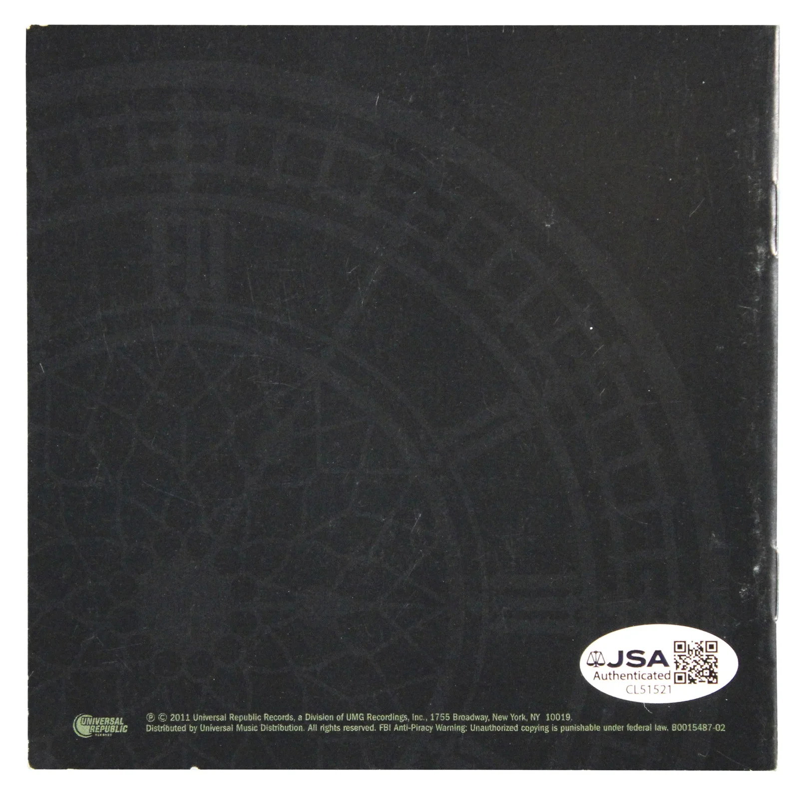 Brad Arnold, Matt Roberts, Todd Harrell, Chris Henderson, Greg U — 3 Doors Down (5) Arnold, Harrell, Henderson +2 Signed CD Booklet JSA #CL51521, image 2
