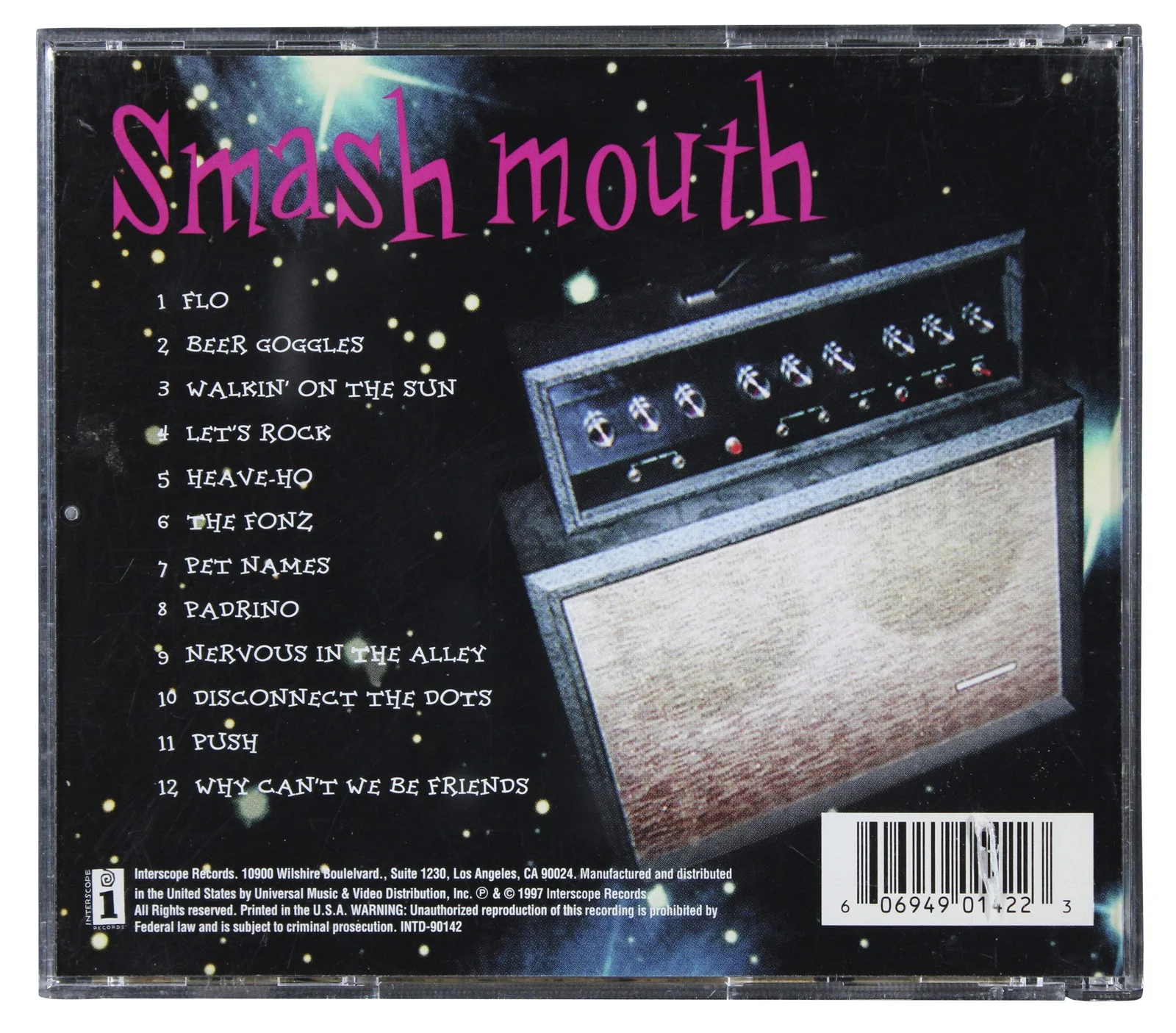 Steve Harwell — Steve Harwell Smash Mouth Signed Fush Yu Mang CD Booklet w/ Disc JSA #CL51517, image 4
