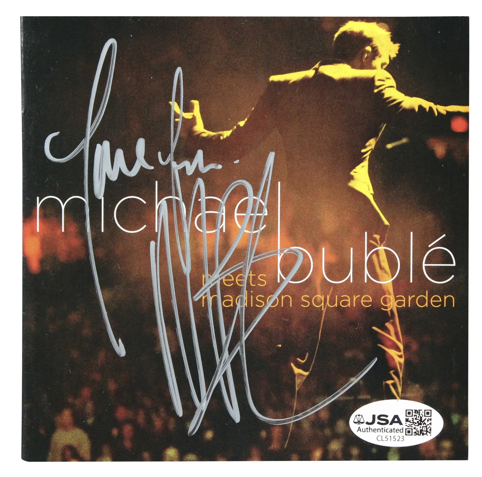 Michael Buble — Michael Buble Signed Michael Buble Meets Madison Square Garden CD Booklet JSA, image 2