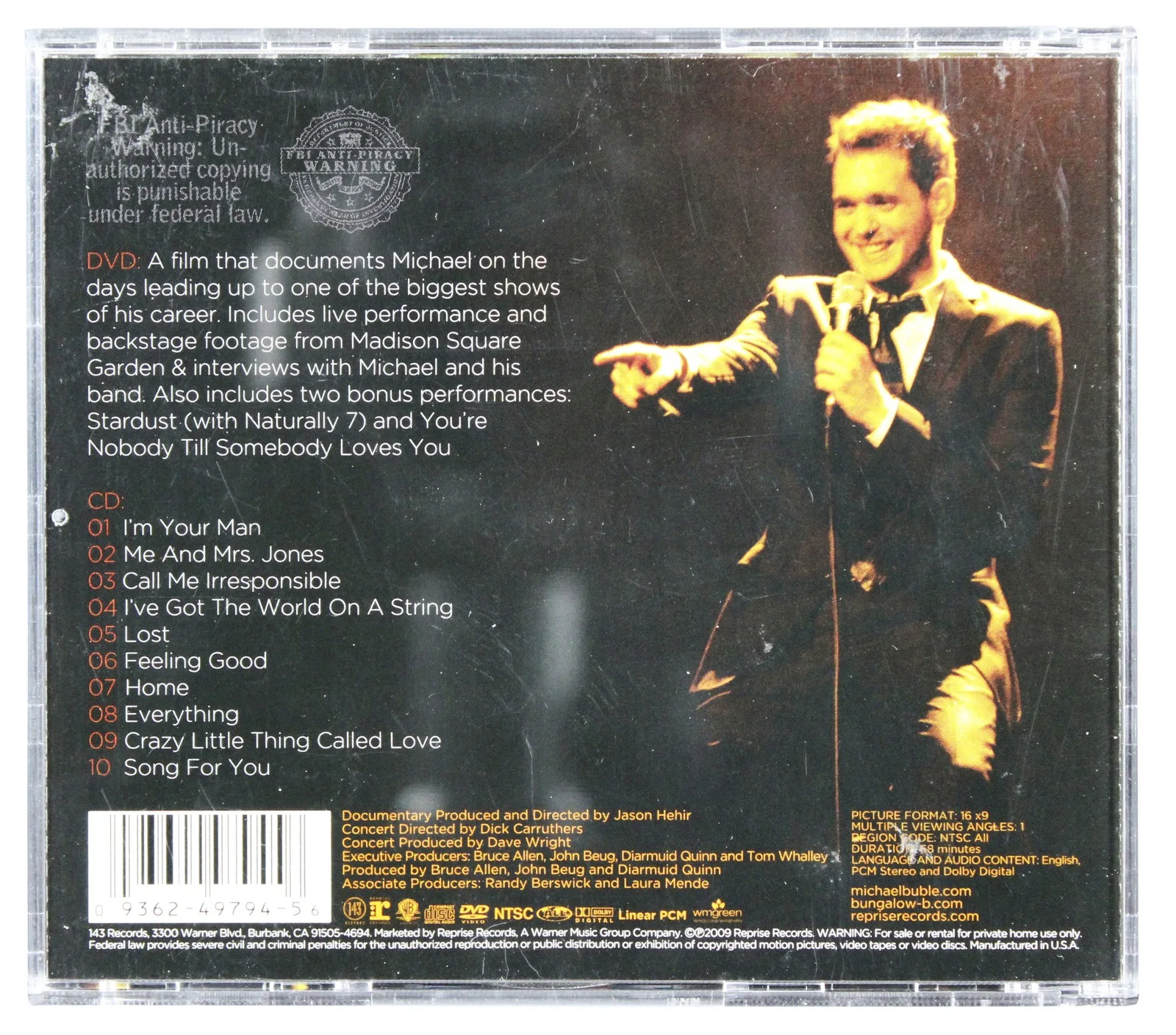 Michael Buble — Michael Buble Signed Michael Buble Meets Madison Square Garden CD Booklet JSA, image 4