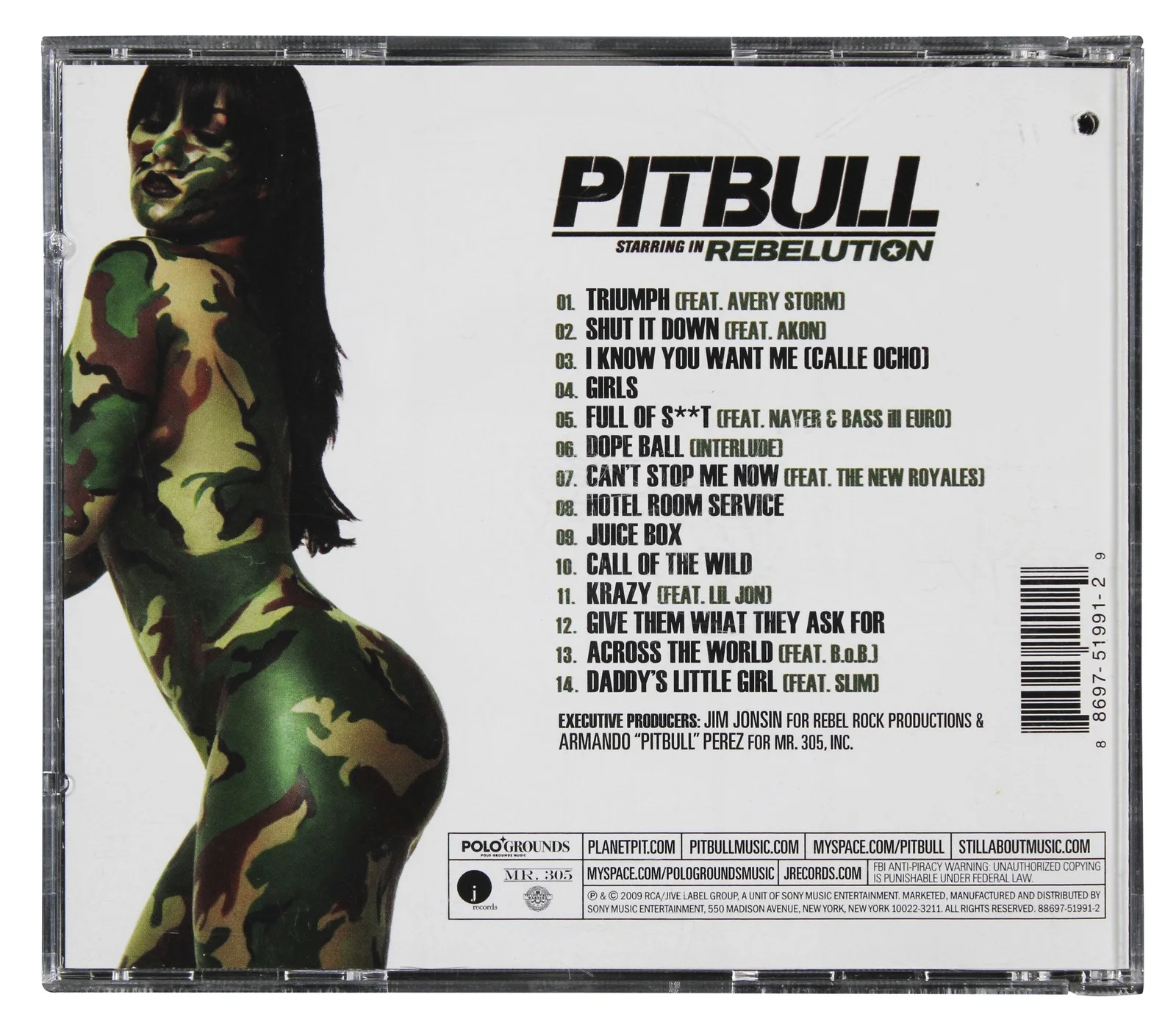 Pitbull — Pitbull Signed Pitbull Starring in Rebelution CD Booklet w/ Disc JSA #CL51518, image 4