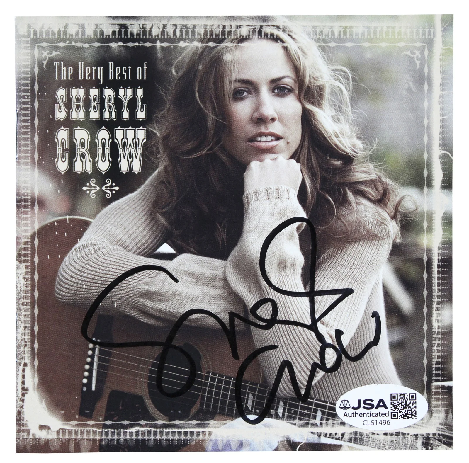 Sheryl Crow — Sheryl Crow Signed The Very Best of Sheryl Crow CD Booklet w/ Disc JSA #CL51496, изображение 2