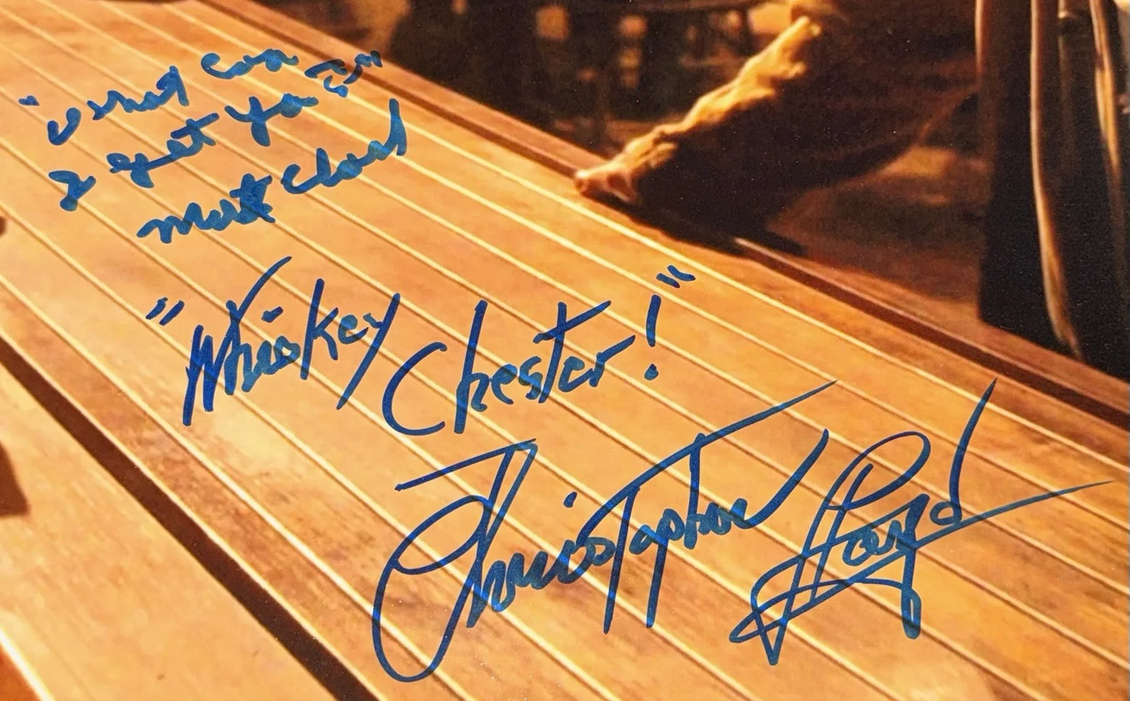 RARE! Christopher Lloyd Matt Clark Dual Signed 16x20 Back To The Future 3 PROOF!, image 2