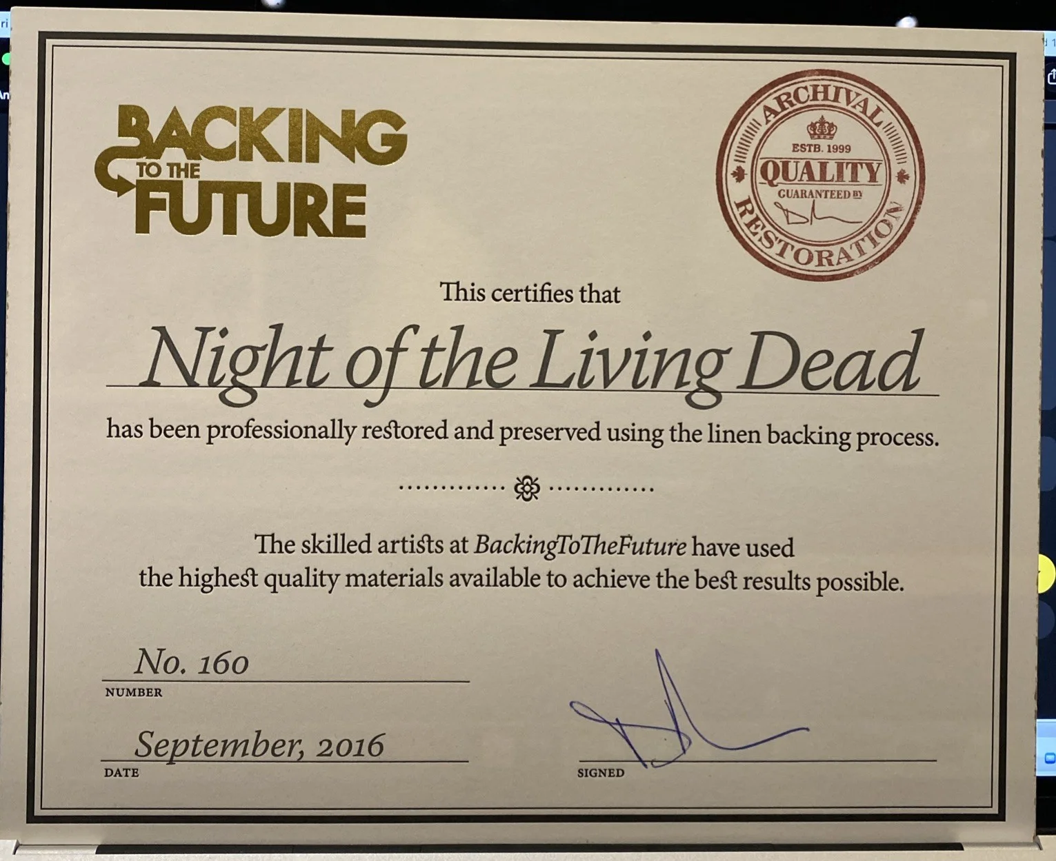Night of the Living Dead Original US 1 Sheet Film Poster LINEN BACKED 1968 CERT, изображение 2