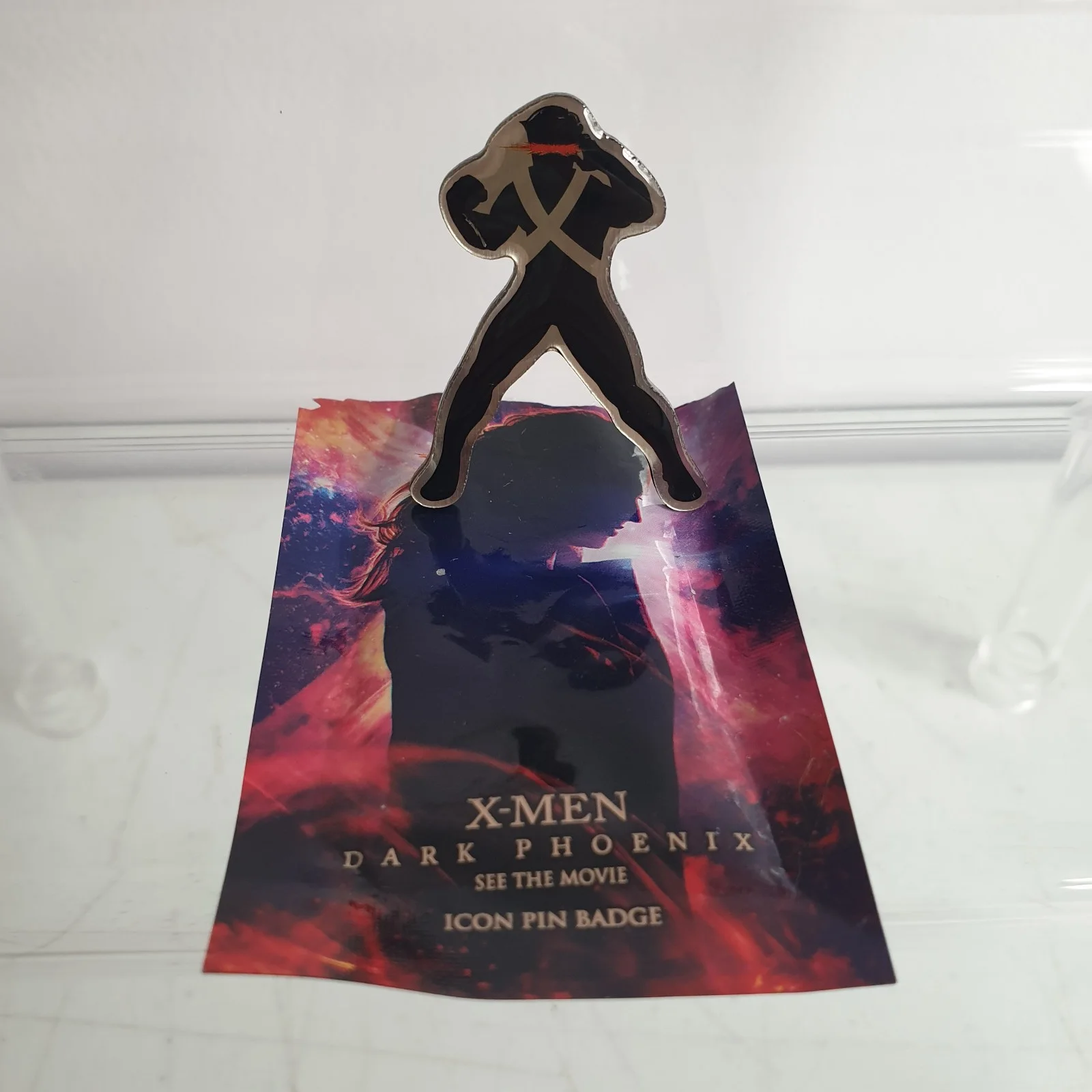 X-Men Dark Phoenix Cyclops Icon Pin Badge Film Promotion Collectable Superhero, image 3
