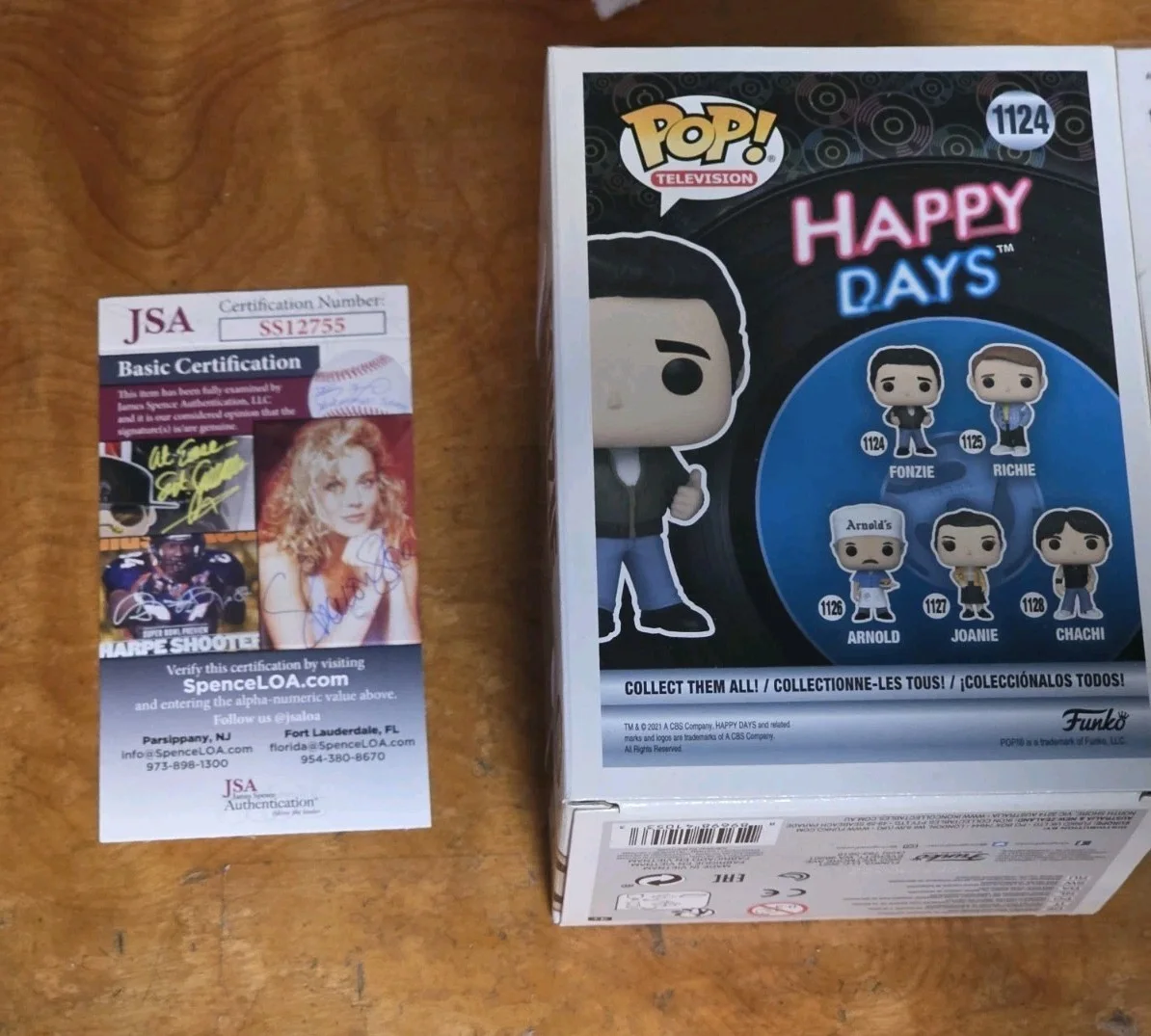 Henry Winkler — Henry Winkler Signed Funko Pop Happy Days Fonzie "Fonz" 1124 Autograph JSA!, изображение 3