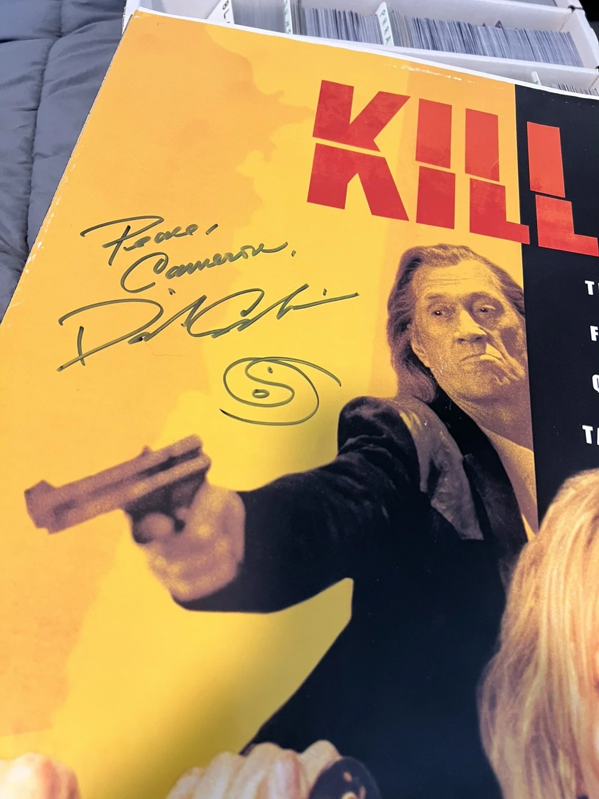 David Carradine — David Carradine "Kill Bill, Volume One" Signed movie poster 2003,, image 3