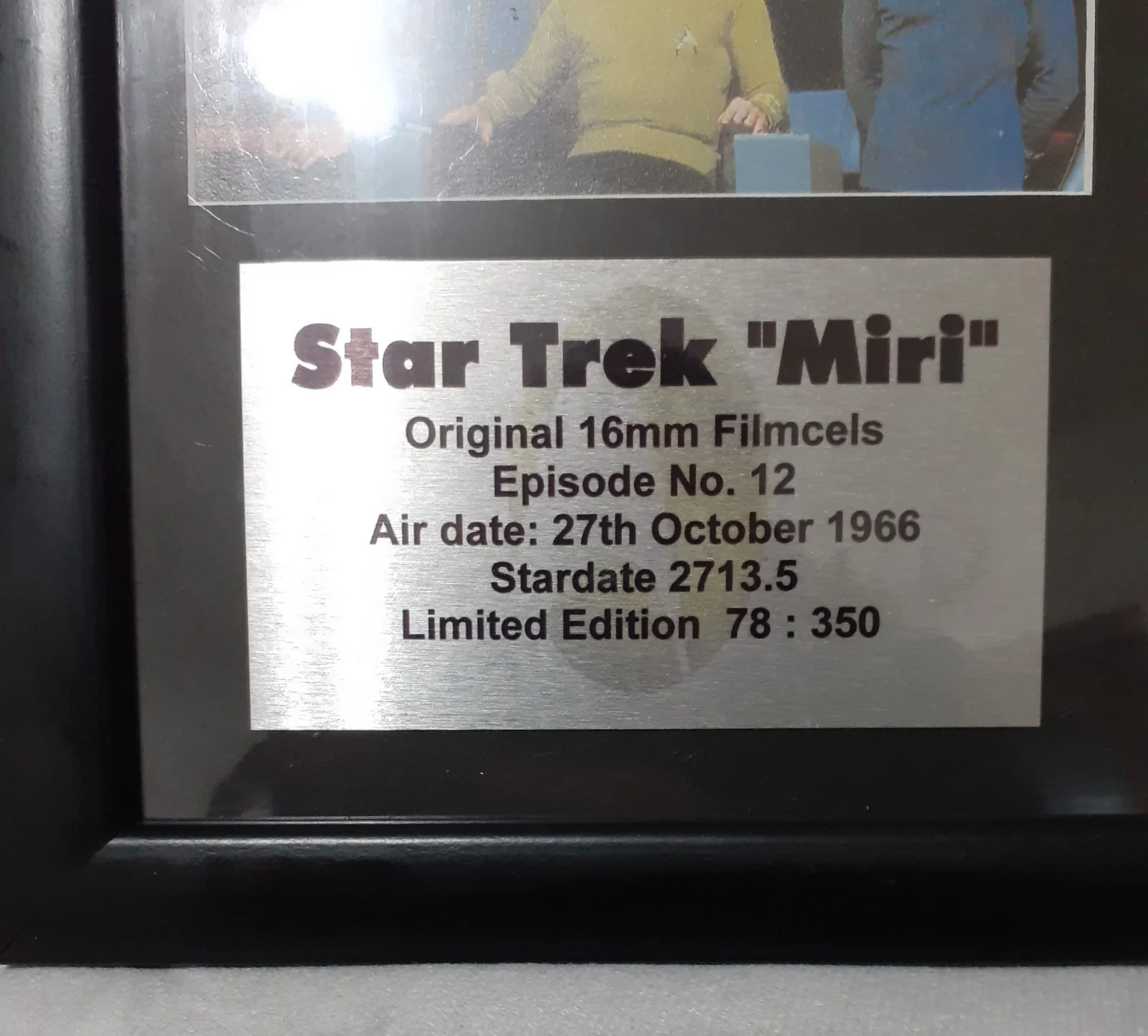 STAR TREK Original Series Framed Film Cells Episode Miri Banned UK Episode 1969, изображение 2