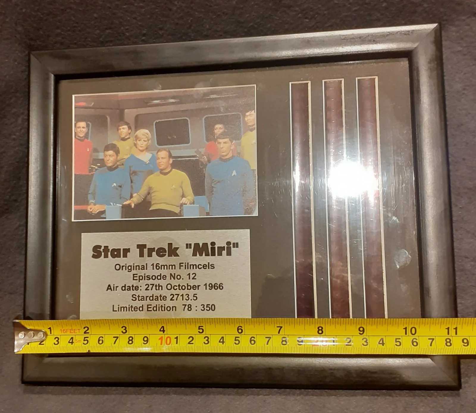 STAR TREK Original Series Framed Film Cells Episode Miri Banned UK Episode 1969, изображение 4