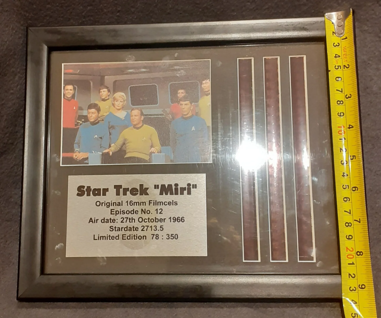 STAR TREK Original Series Framed Film Cells Episode Miri Banned UK Episode 1969, изображение 5