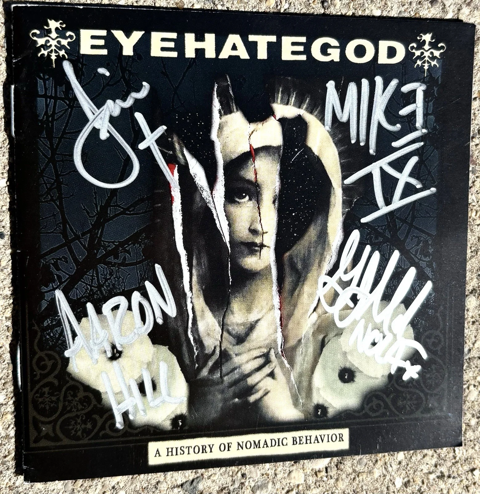 EYEHATEGOD Band SIGNED CD JSA COA A History Of Nomadic Behavior, image 5