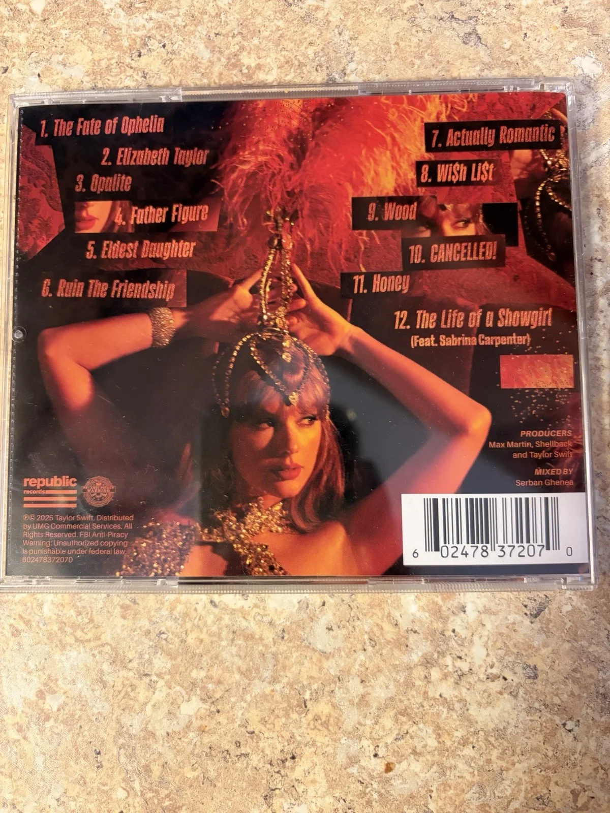 Taylor Swift The Life of a Showgirl CD with Autographed Insert, изображение 4