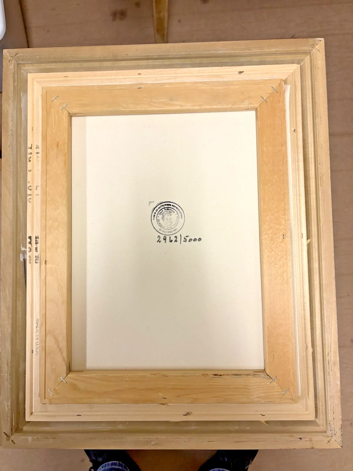 Red Skelton Signed & Framed Clown Art - "I Love You" - 1989, image 3