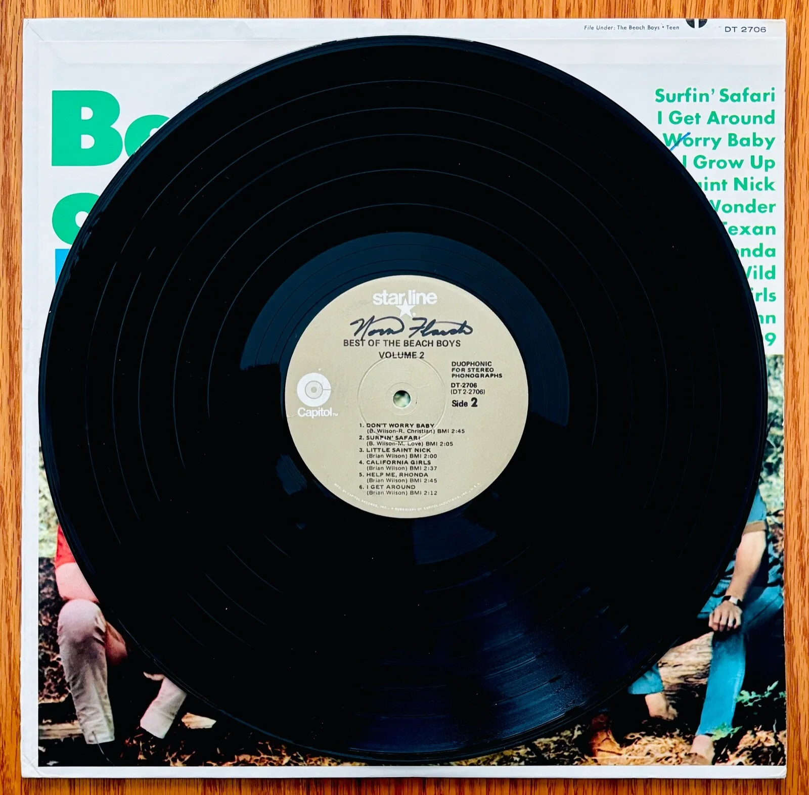 THE BEACH BOYS~Brian Wilson & Mike Love Signed BEST OF VOL. 2 Album~Near Mint, изображение 3
