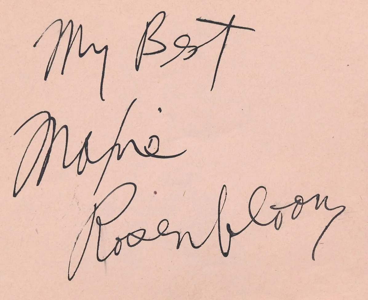 Maxie Rosenbloom - 1940's Signed Album Page w/ Orig. 1956 Still Photo -Autograph, изображение 3