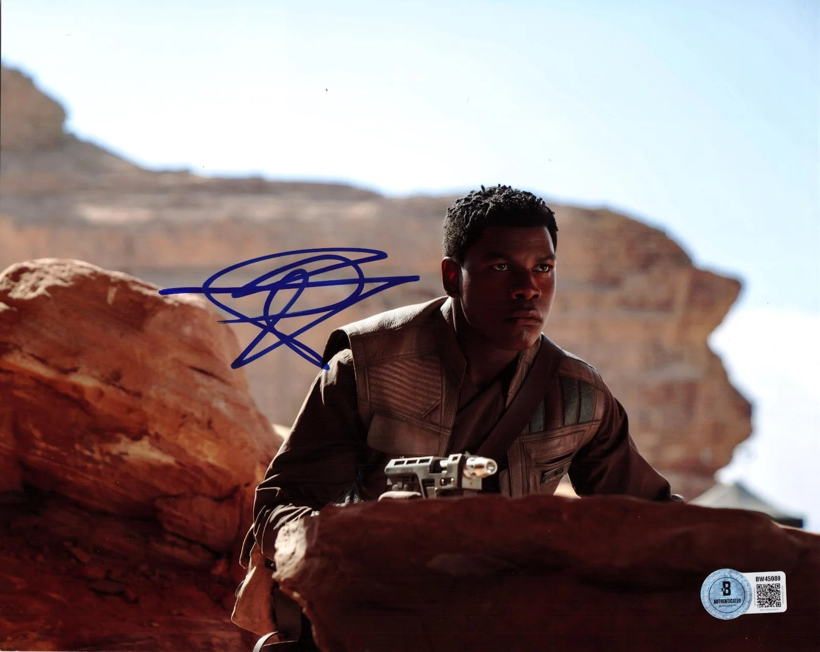 John Boyega — John Boyega Signed 8x10 Photo Star Wars Authentic Autograph Beckett