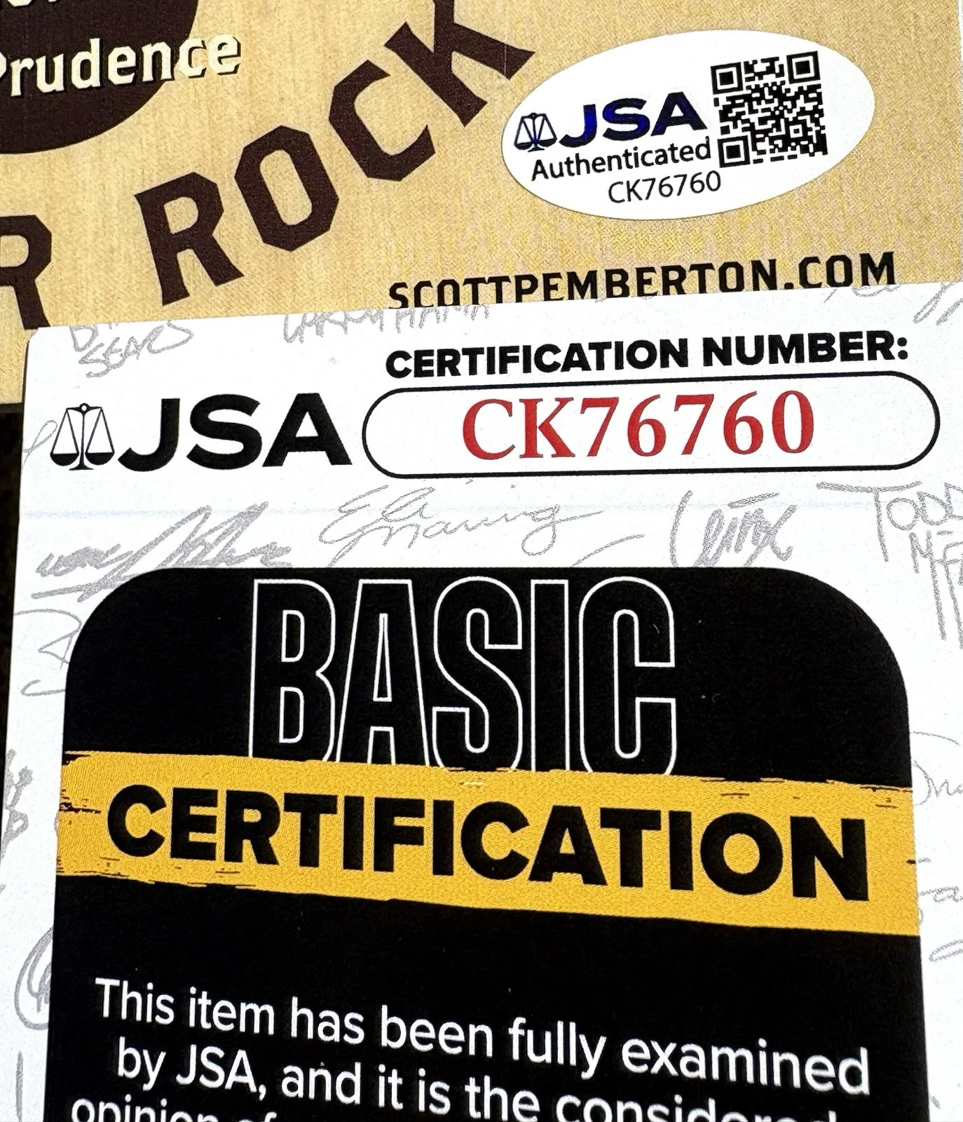 SCOTT PEMBERTON SIGNED CD JSA COA Timber Rock, image 3