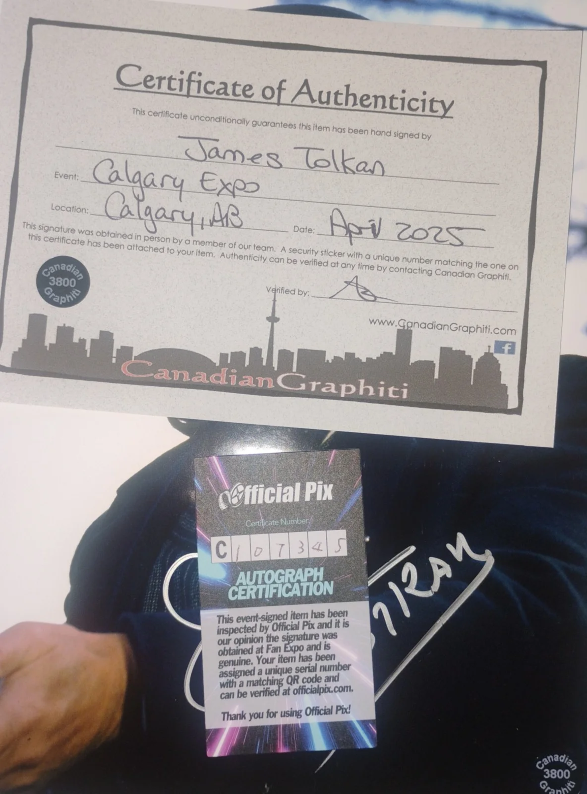 James Tolkan Hand Signed 8x10 Photo OPix COA Back To The Future NO US TARIFFS, image 4