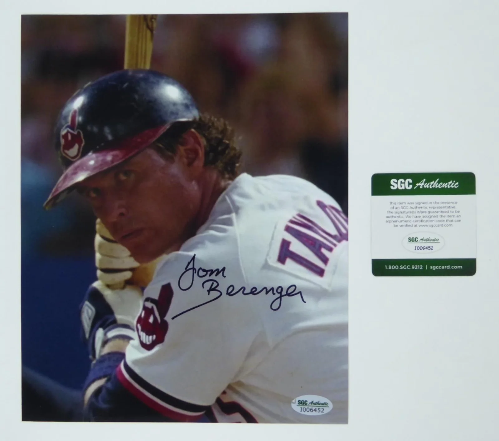 Tom Berenger — Tom Berenger Signed Autographed 8x10 Photo Major League Jake Taylor SGC COA