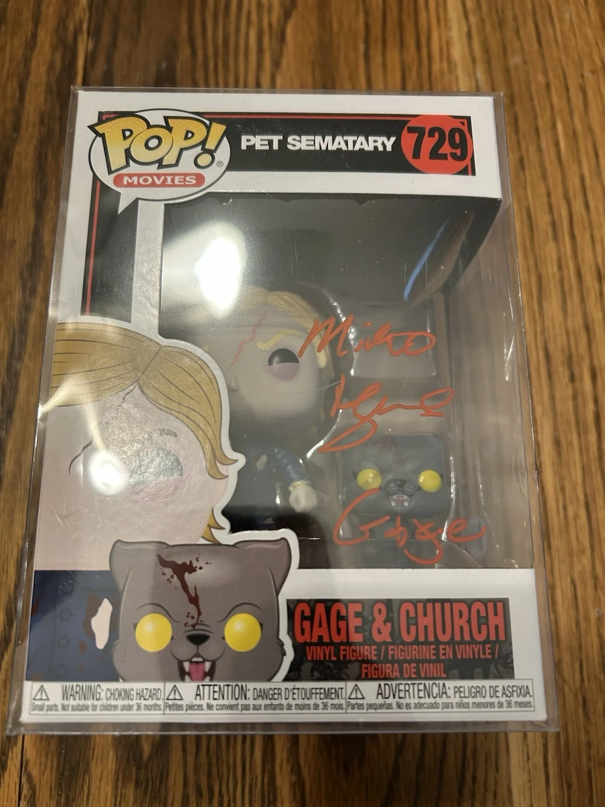 Miko Hughes — Miko Hughes Signed Funko POP! Pet Sematary - Gage & Church - Beckett COA