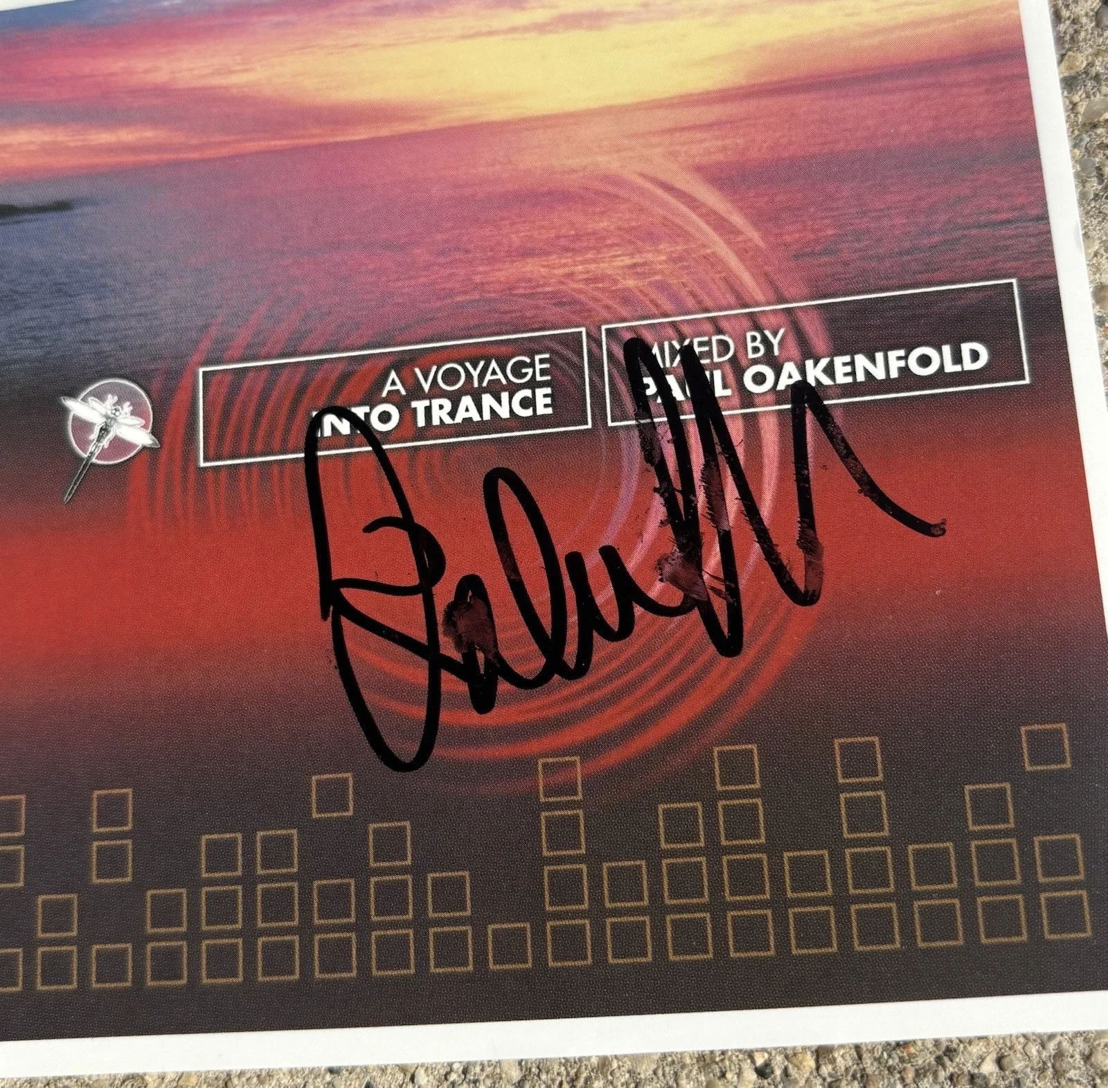 PAUL OAKENFOLD SIGNED CD JSA COA A Voyage Into Trance, image 2