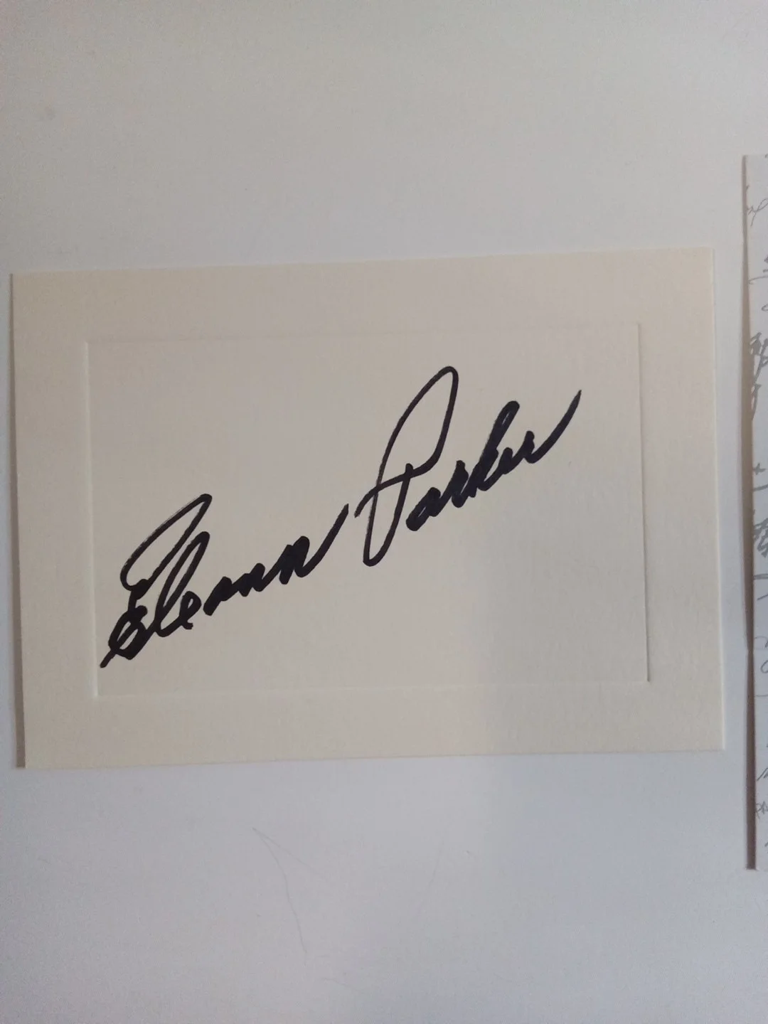 Eleanor Parker Signed 5x3.5 Note Card The Sound Of Music Baroness JSA, изображение 2
