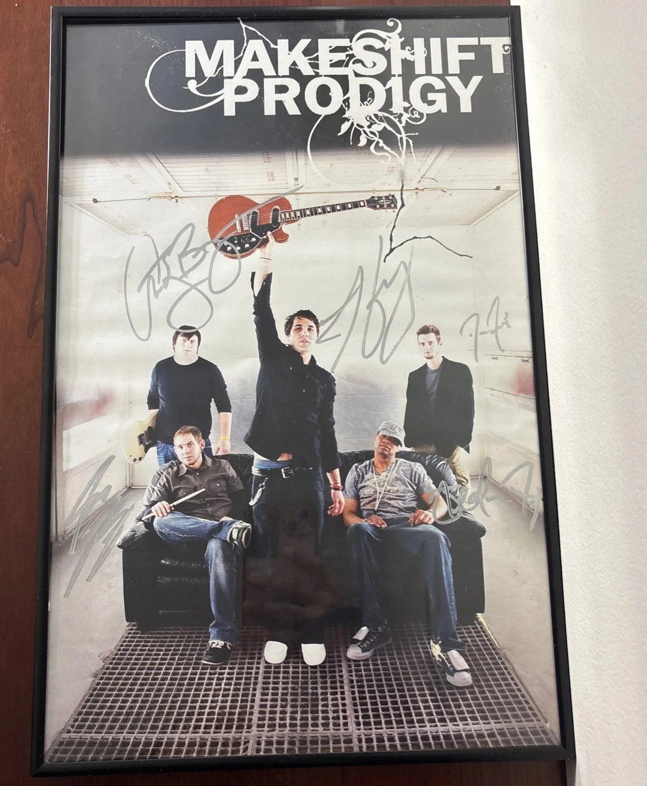 Makeshift Prodigy Alt Boy Rock Band Group Poster Signed Frankfort Illinois, image 3