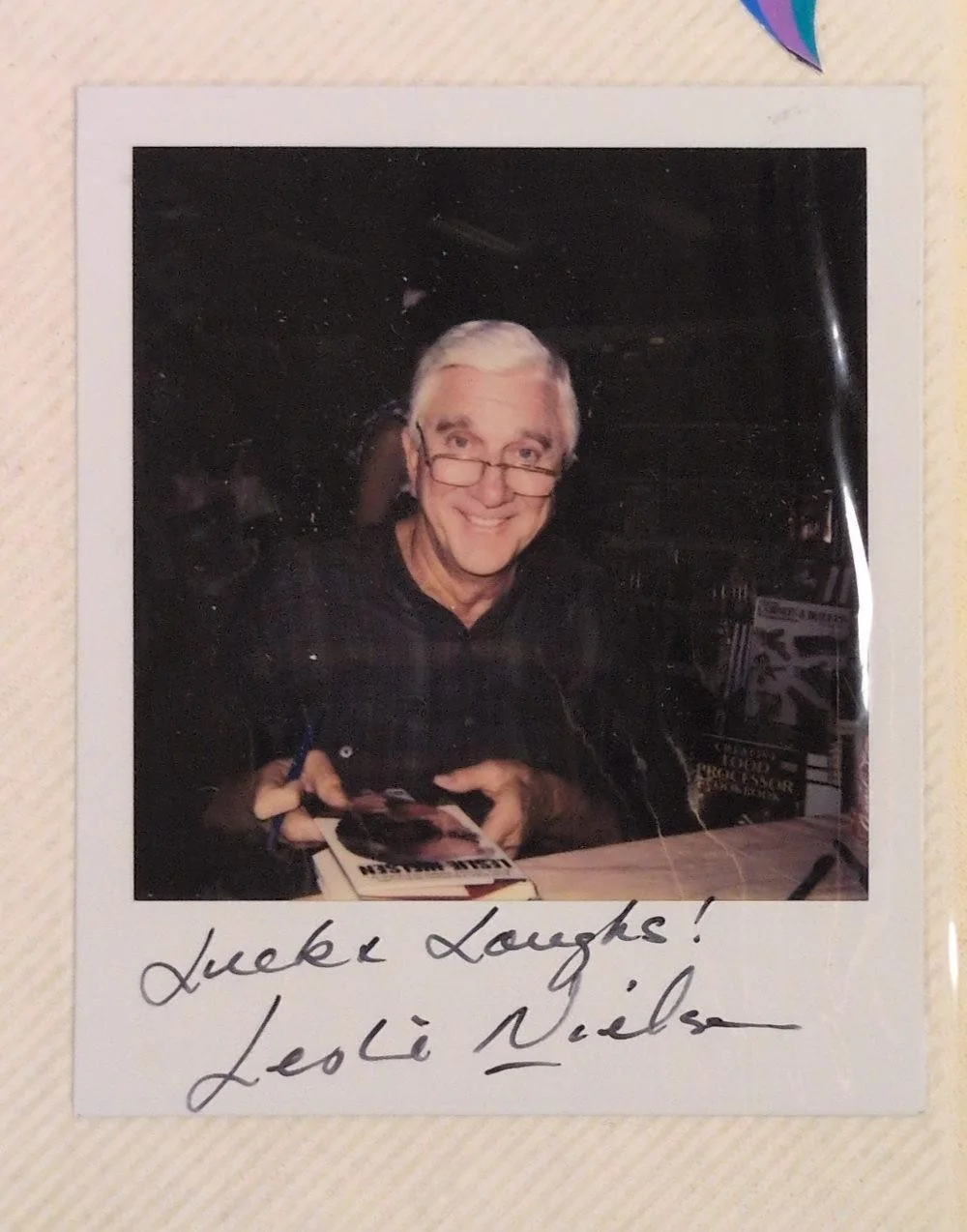 Leslie Nielsen Signed Autograph Photo Collage Scrapbook Page Memorabilia, изображение 4