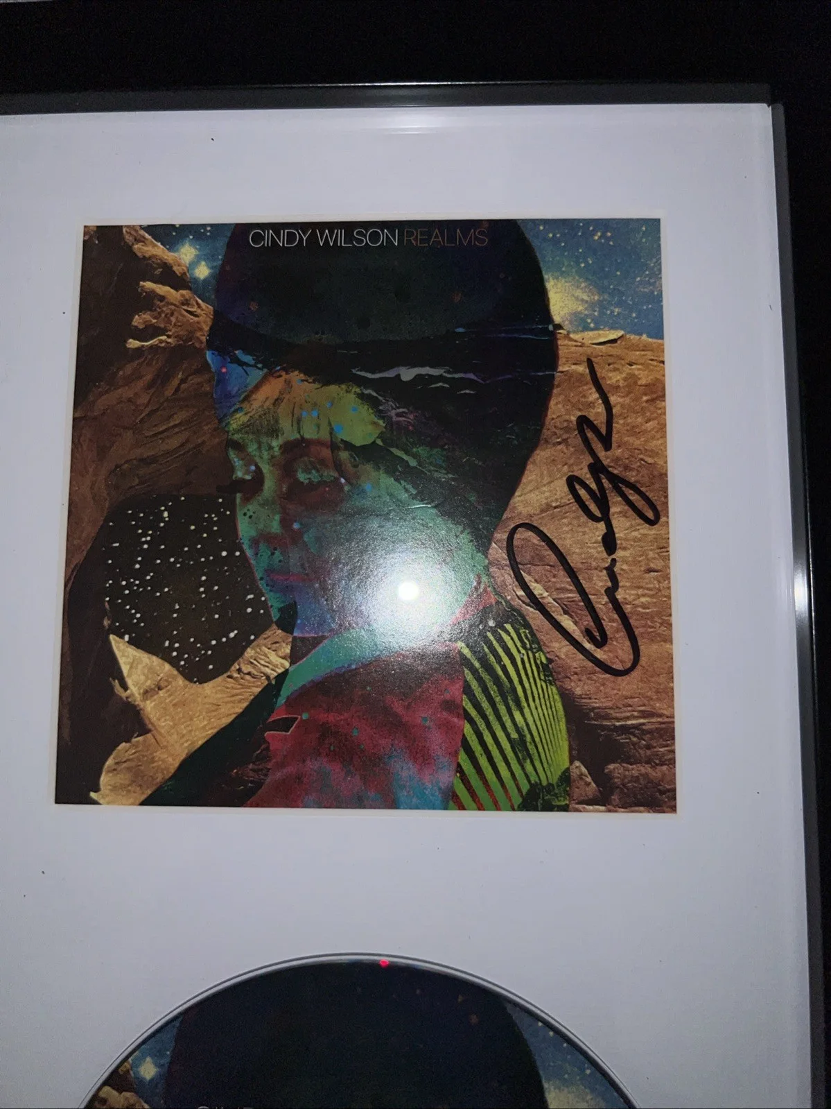 Cindy Wilson B52s Signed Solo Cd Framed, image 2